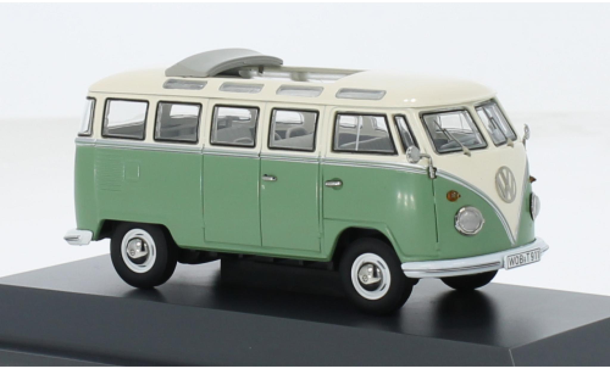 Volkswagen T1 1/43 Schuco Samba groen/wit 1:43 modelauto