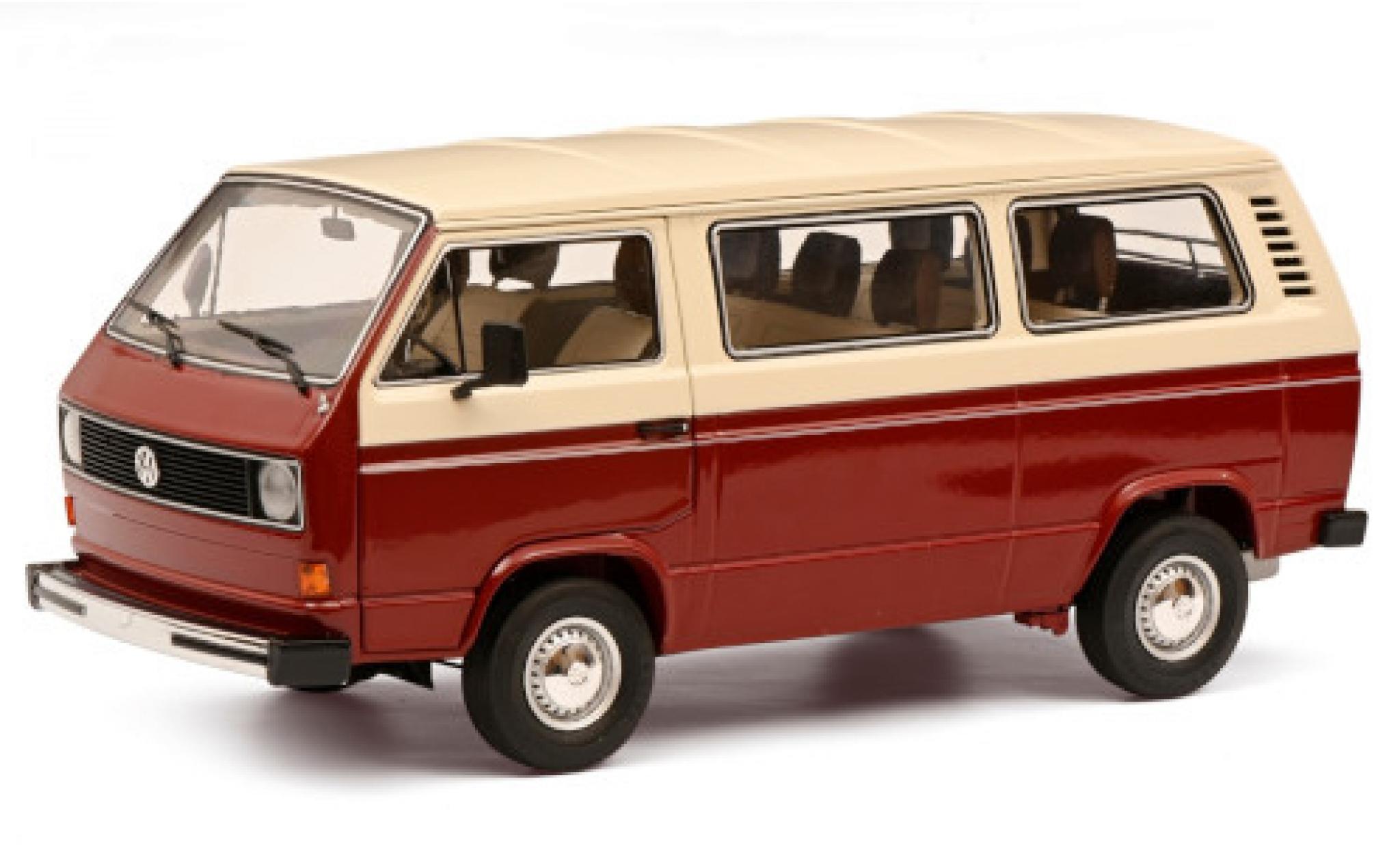 Volkswagen T3 1/18 Schuco a Bus rood/wit modelauto