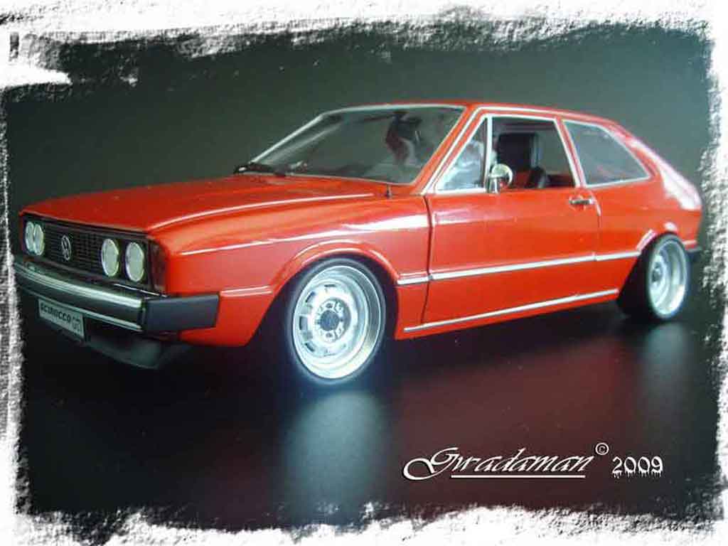 Volkswagen Scirocco GTI 1/18 Revell GTI rood ligne supersprint modelauto