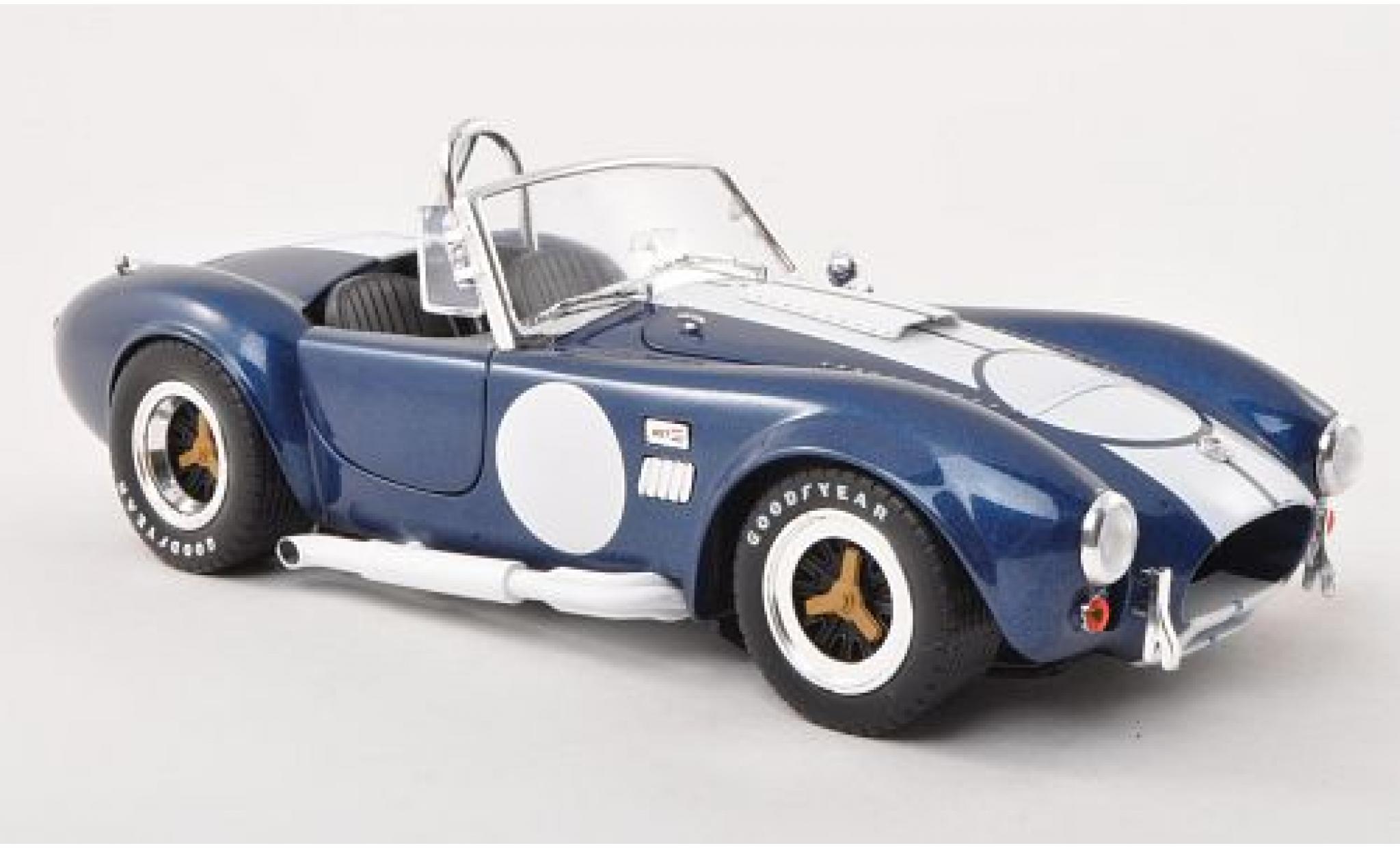 Shelby Cobra 1/18 Shelby Collectibles 427 S/C metallic blauw/wit l&eacute;gende Series modelauto
