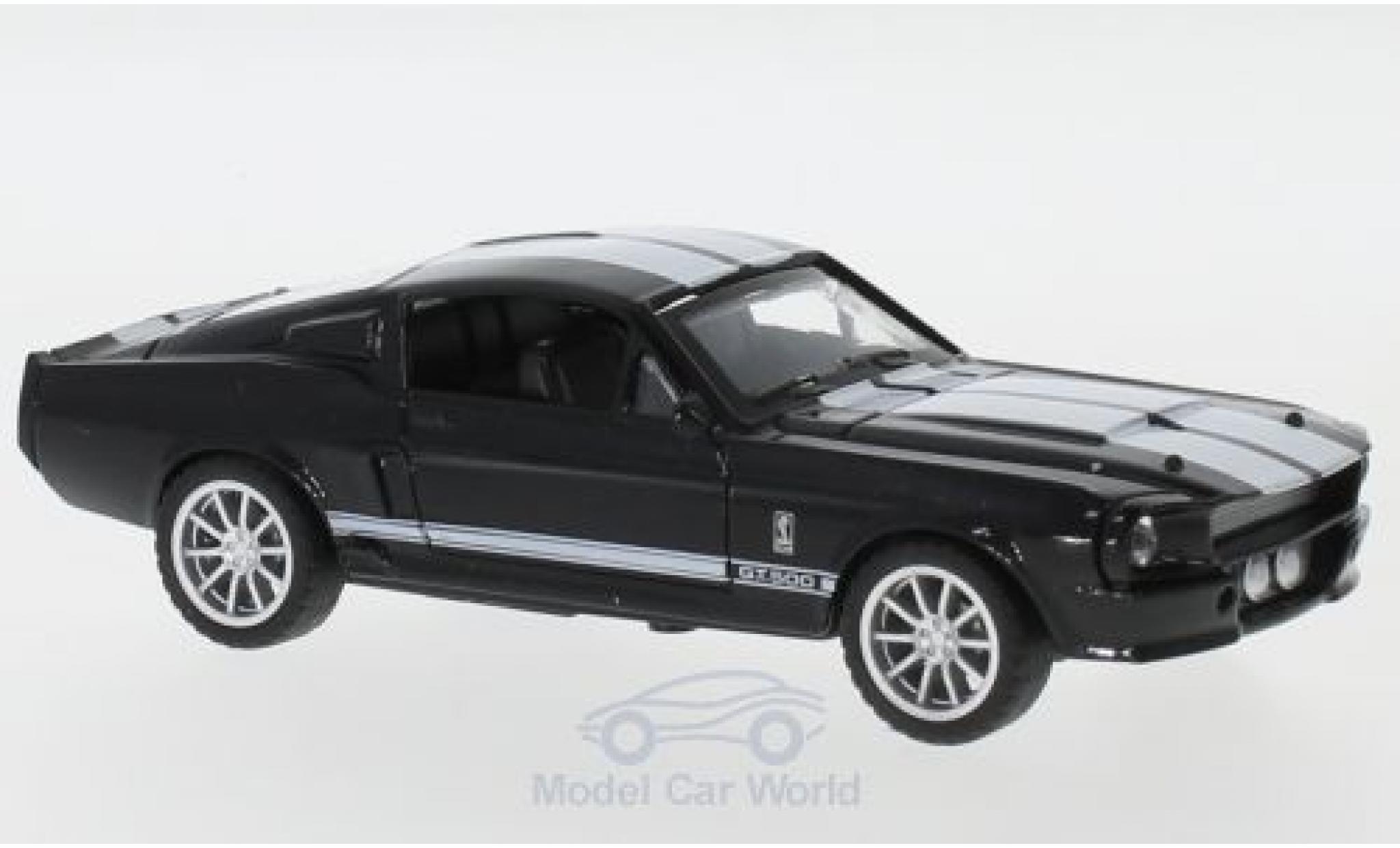 Shelby Mustang 1/43 Shelby Collectibles GT500 zwart/wit 1967 modelauto