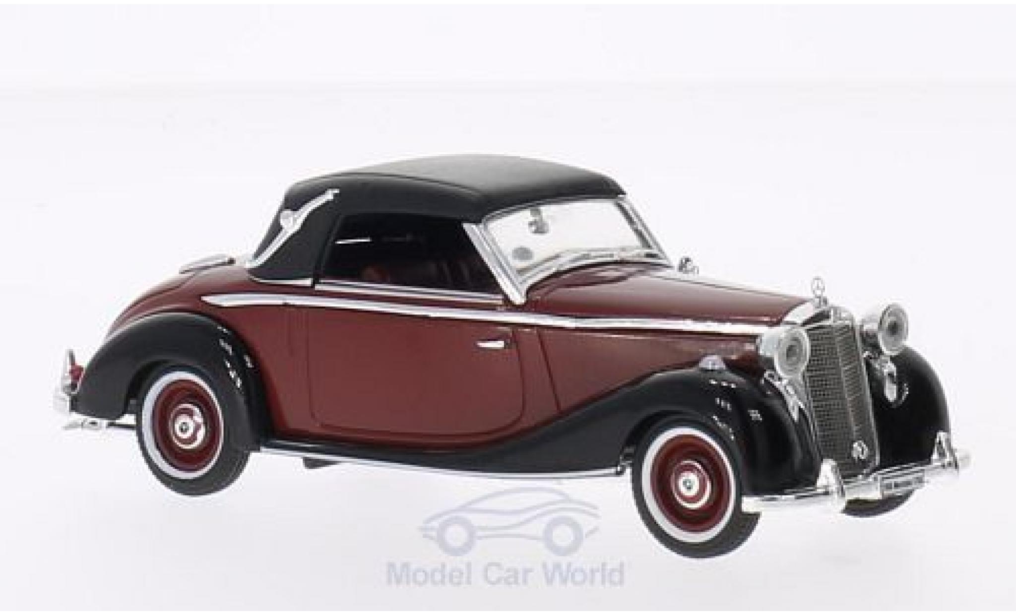 Mercedes 170 1/43 Signature S rood/zwart 1950 modelauto