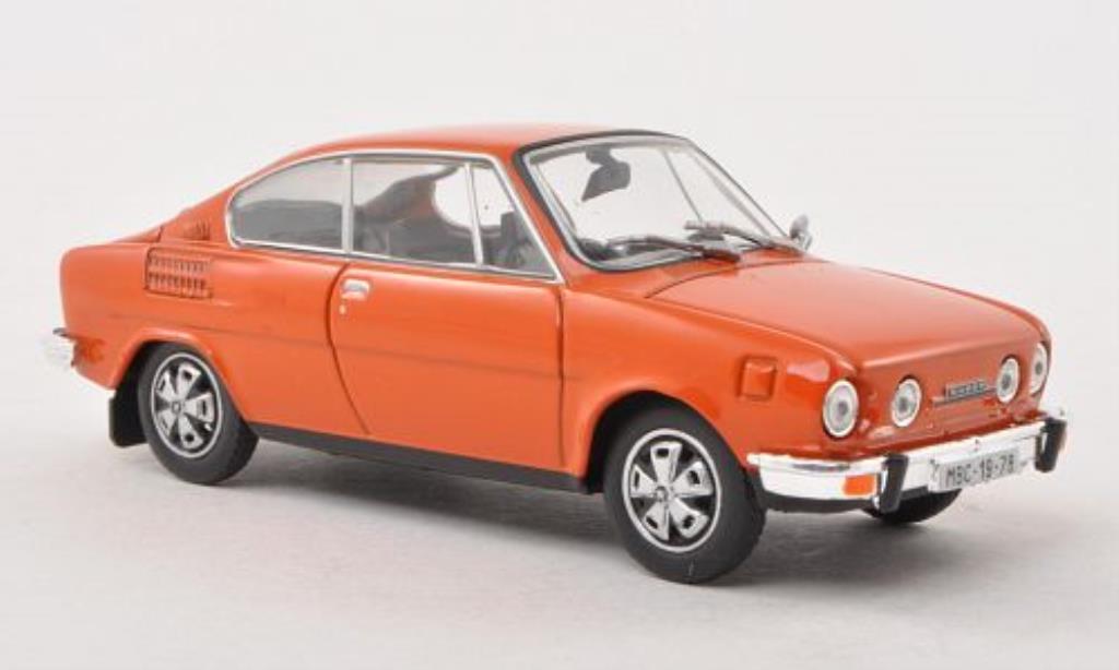 Skoda 110 1/43 Abrex R oranje modelauto