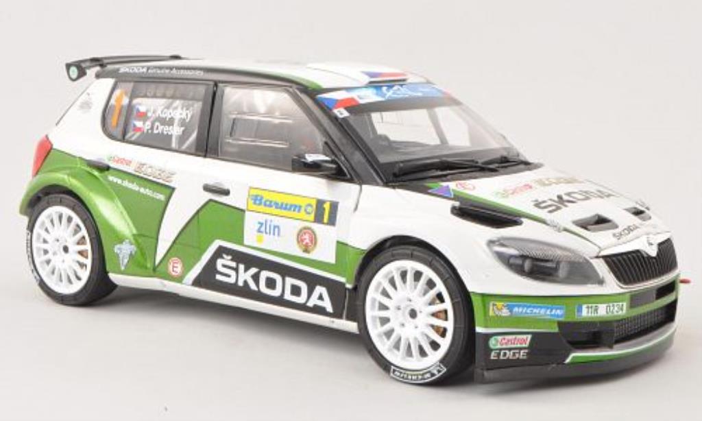 Skoda Fabia S2000 1/18 Abrex S2000 No.1 Castrol Barum Rally 2013 /Dresler modelauto
