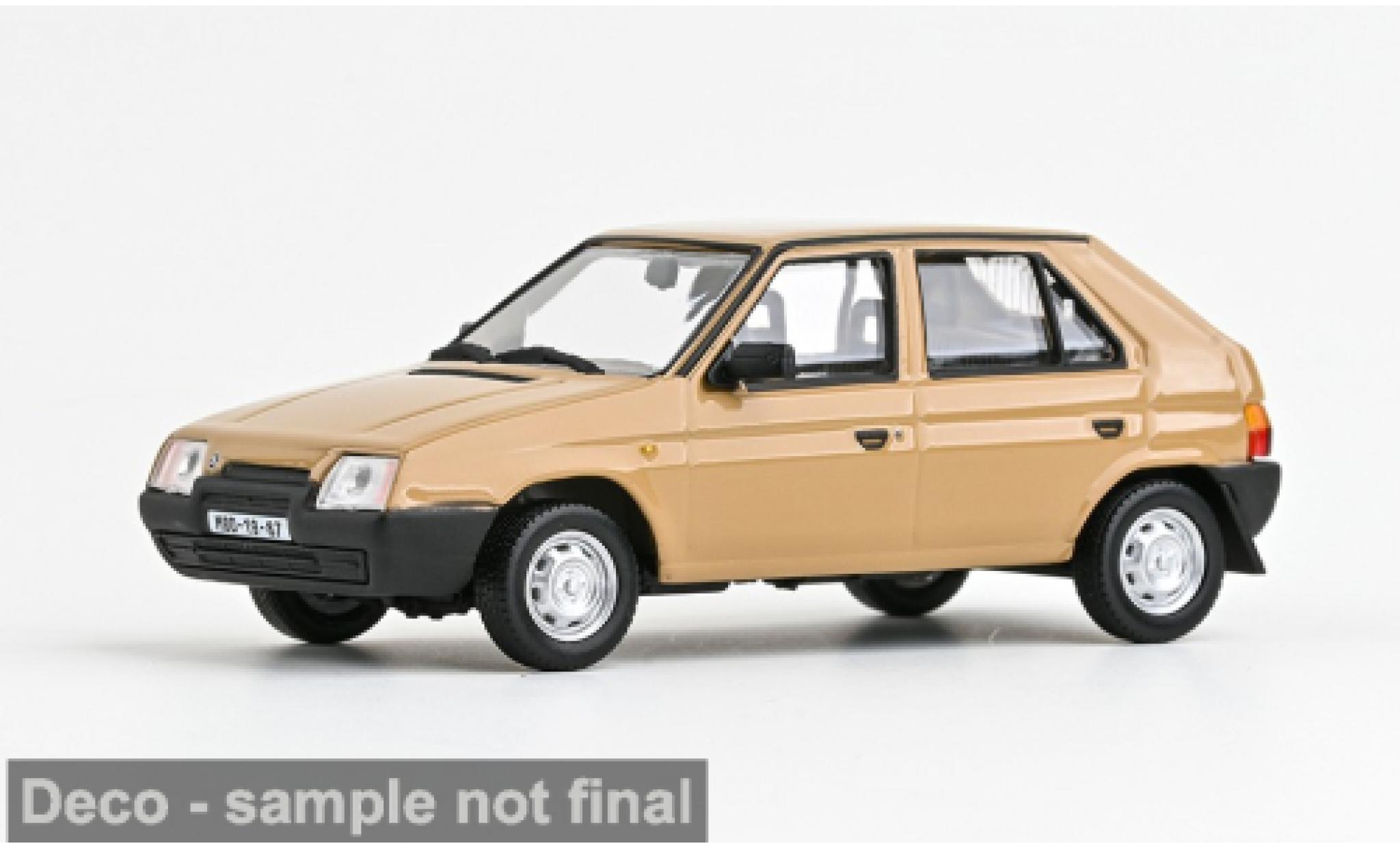 Skoda Favorit 1/43 Abrex 136L bruin 1988 1:43 modelauto