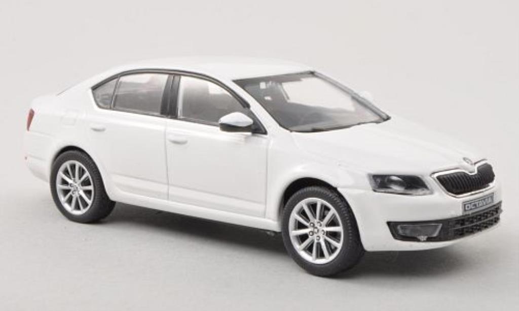 Skoda Octavia 1/43 Abrex III wit 2013 modelauto