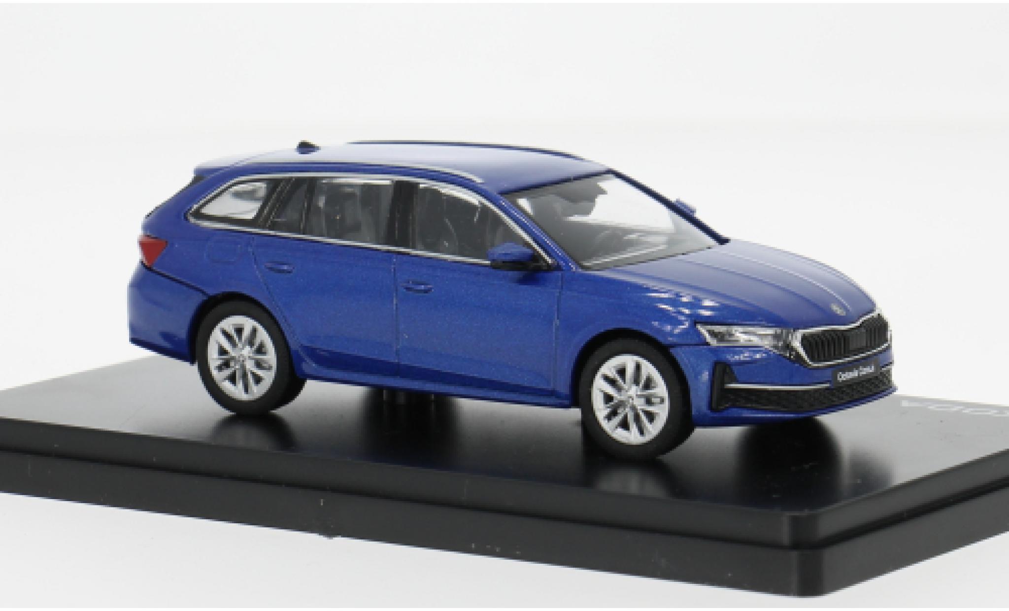 Skoda Octavia 1/43 Abrex IV FL blauw 2024 1:43 modelauto