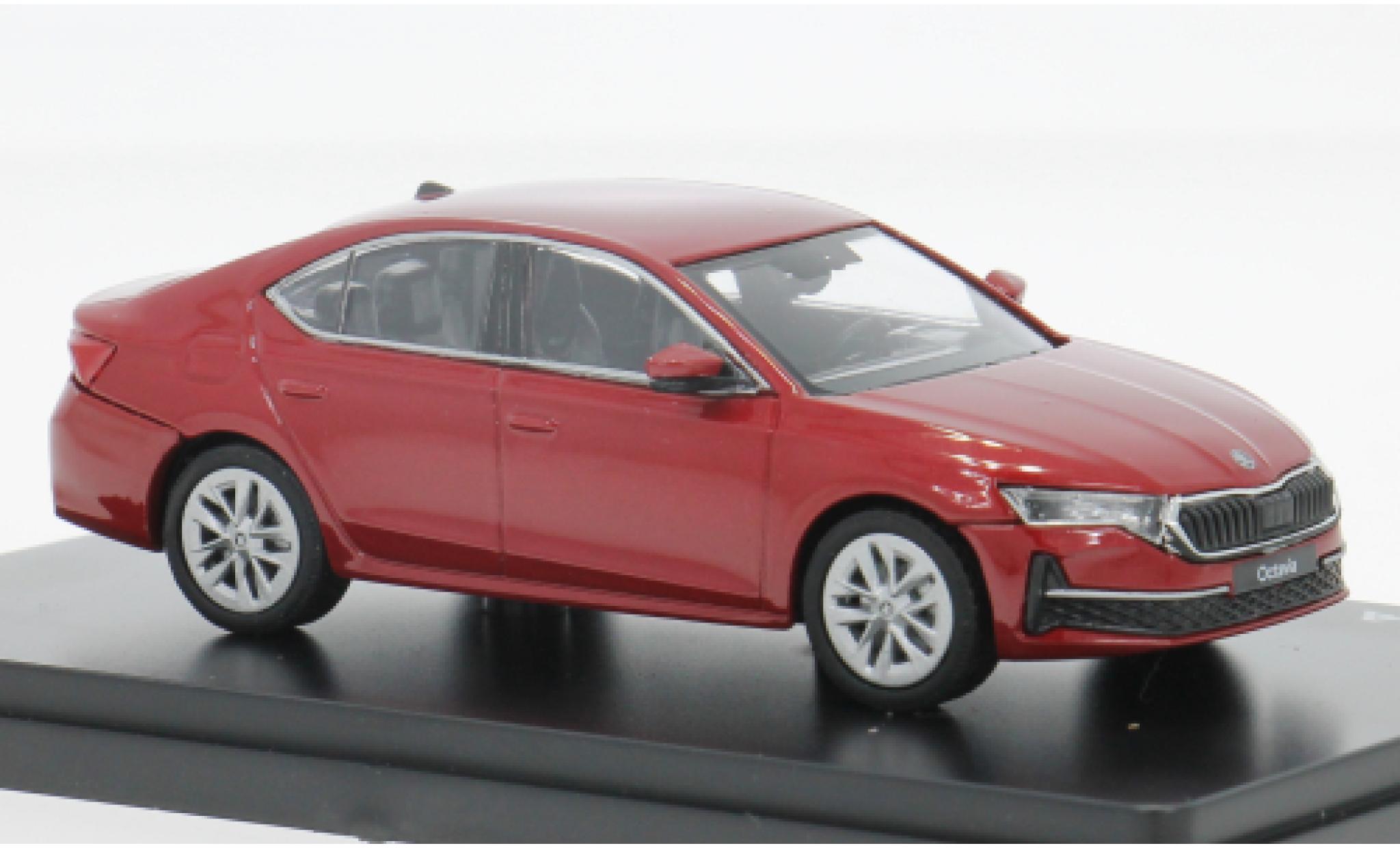 Skoda Octavia 1/43 Abrex IV FL rood 2024 1:43 modelauto
