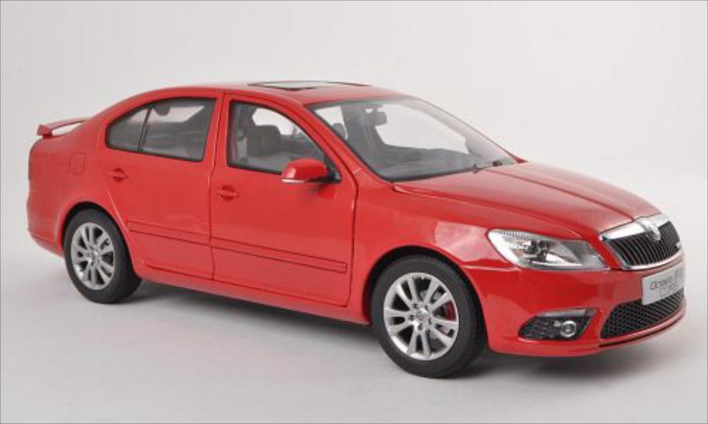 Skoda Octavia 1/18 Paudi V Sport rood modelauto