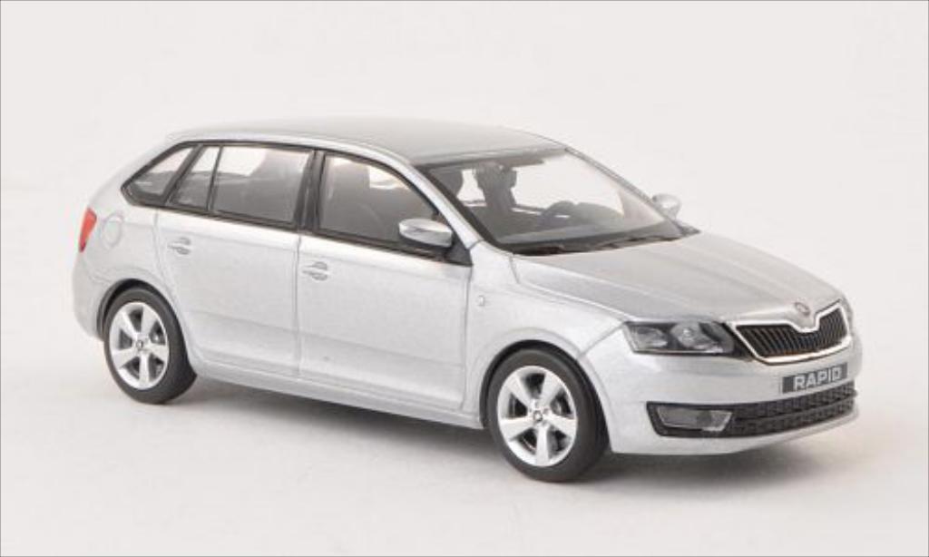 Skoda Rapid 1/43 Abrex Spaceback grijs ACE 2013 modelauto