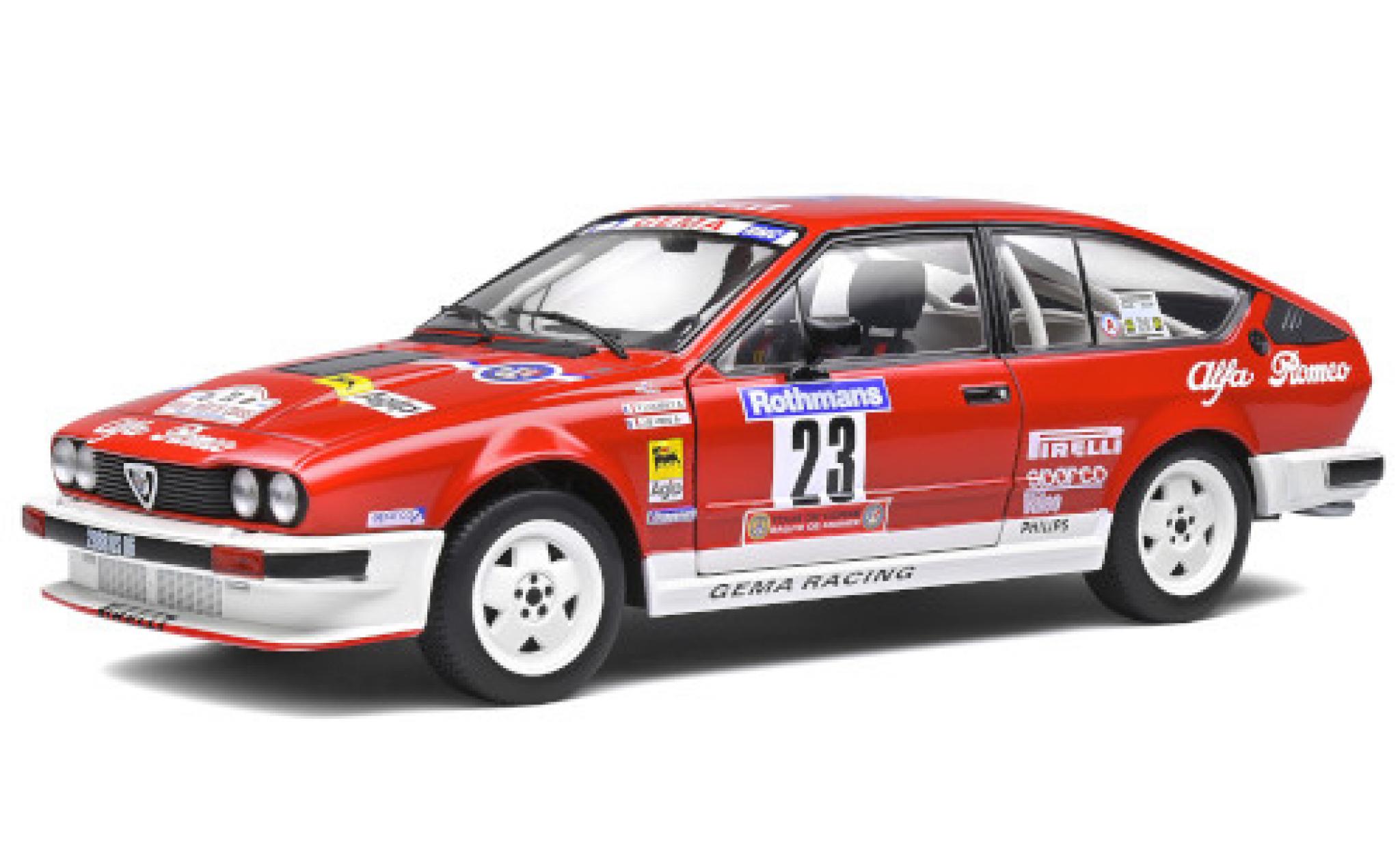 Alfa Romeo GT 1/18 Solido V6 No.23 GEMA Racing Rallye WM Tour de Corse 1985 y compris les Decals Y.Loubet/J.B.Vieu modelauto
