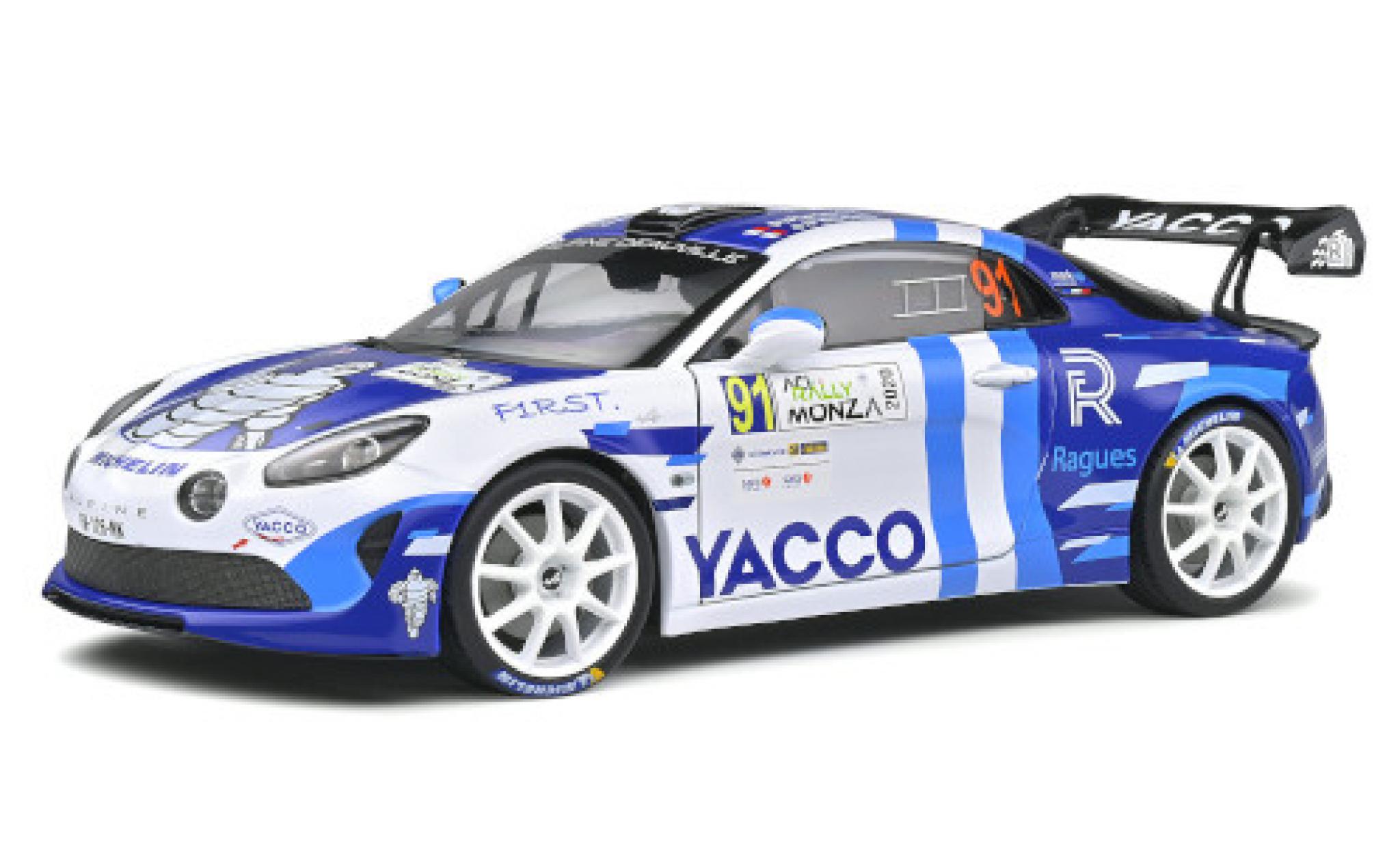 Alpine A110 1/18 Solido Rally RGT No.91 Rallye WM Rallye Monza 2020 P.Ragues/J.Pesenti modelauto
