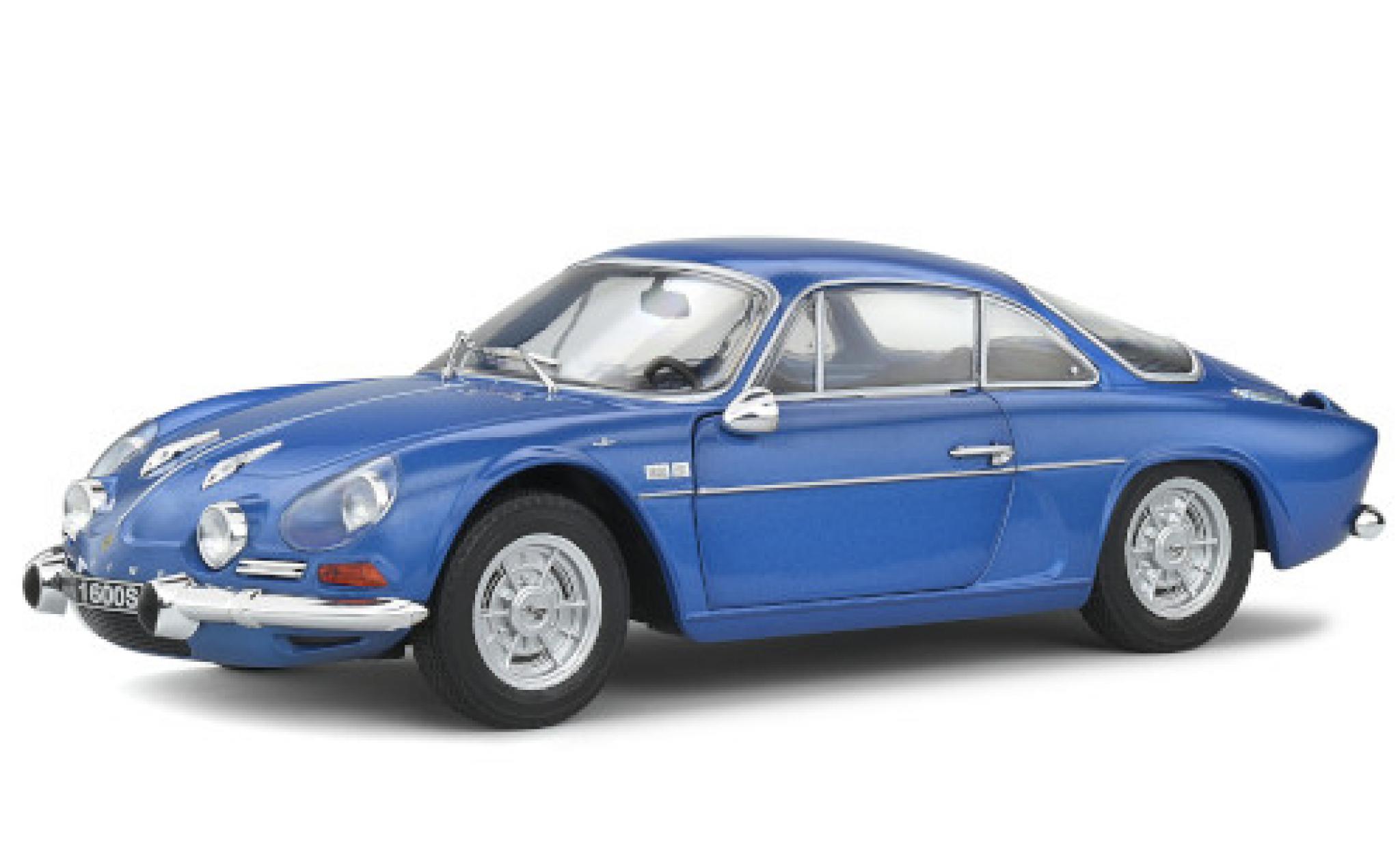 Alpine A110 1/18 Solido Renault 1600S metallic blauw 1969 modelauto