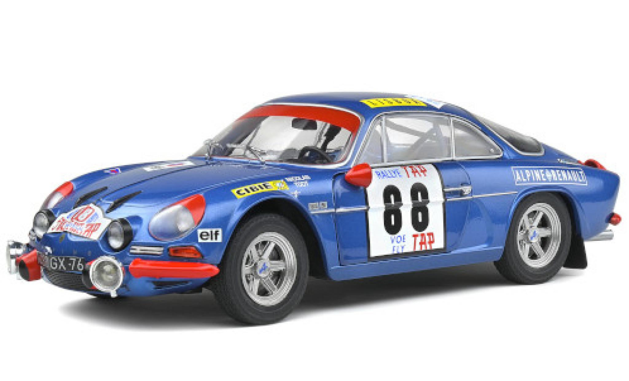 Alpine A110 1/18 Solido Renault 1600S No.88 Rallye Portugal 1971 J-P.Nicolas/J.Todt modelauto