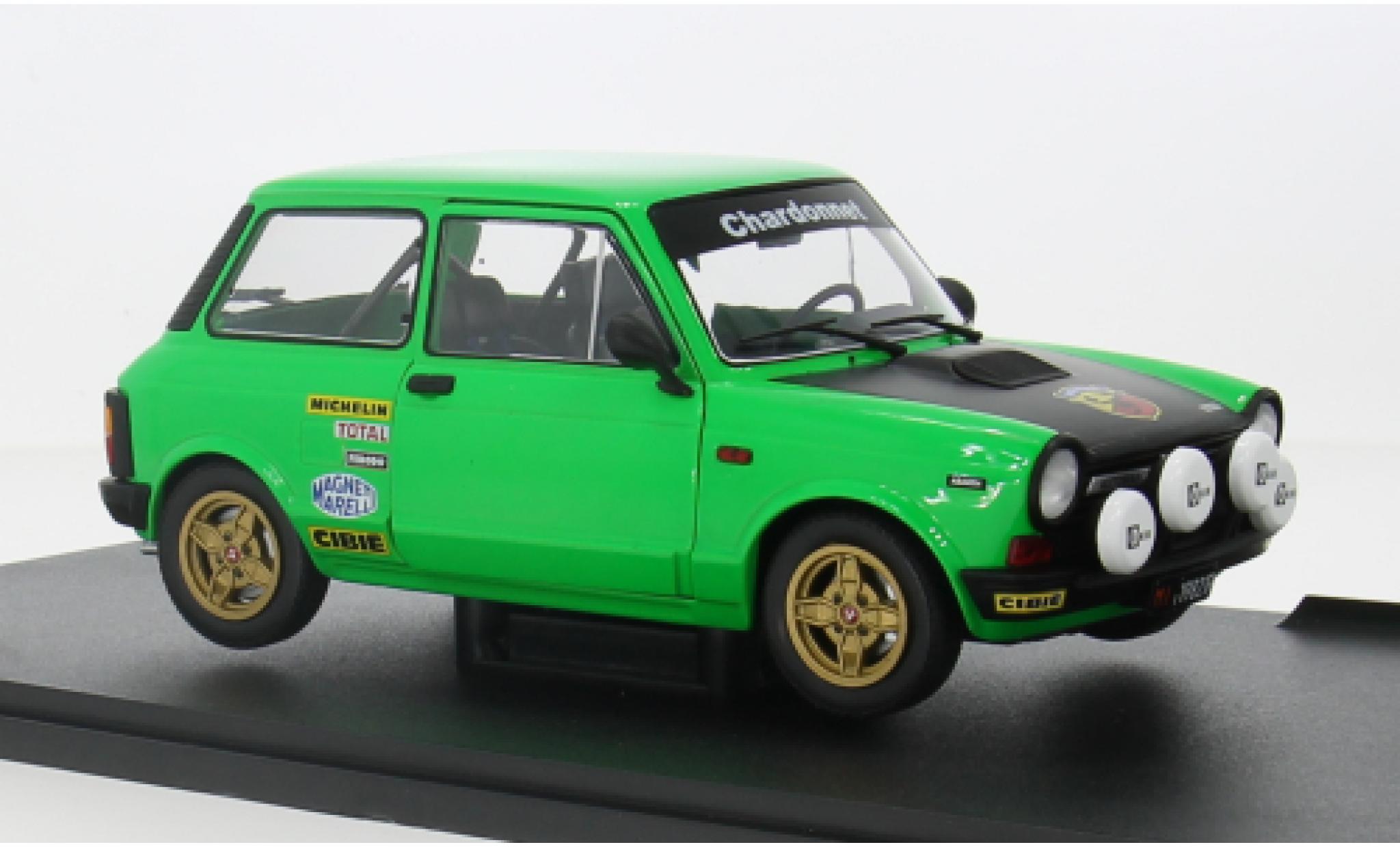 Autobianchi A112 1/18 Solido MK.5 Abarth groen/zwart 1:18 modelauto