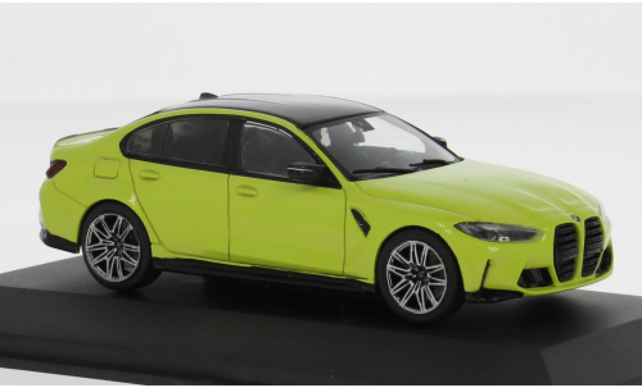 Bmw M3 1/43 Solido (G80) geel 1:43 modelauto