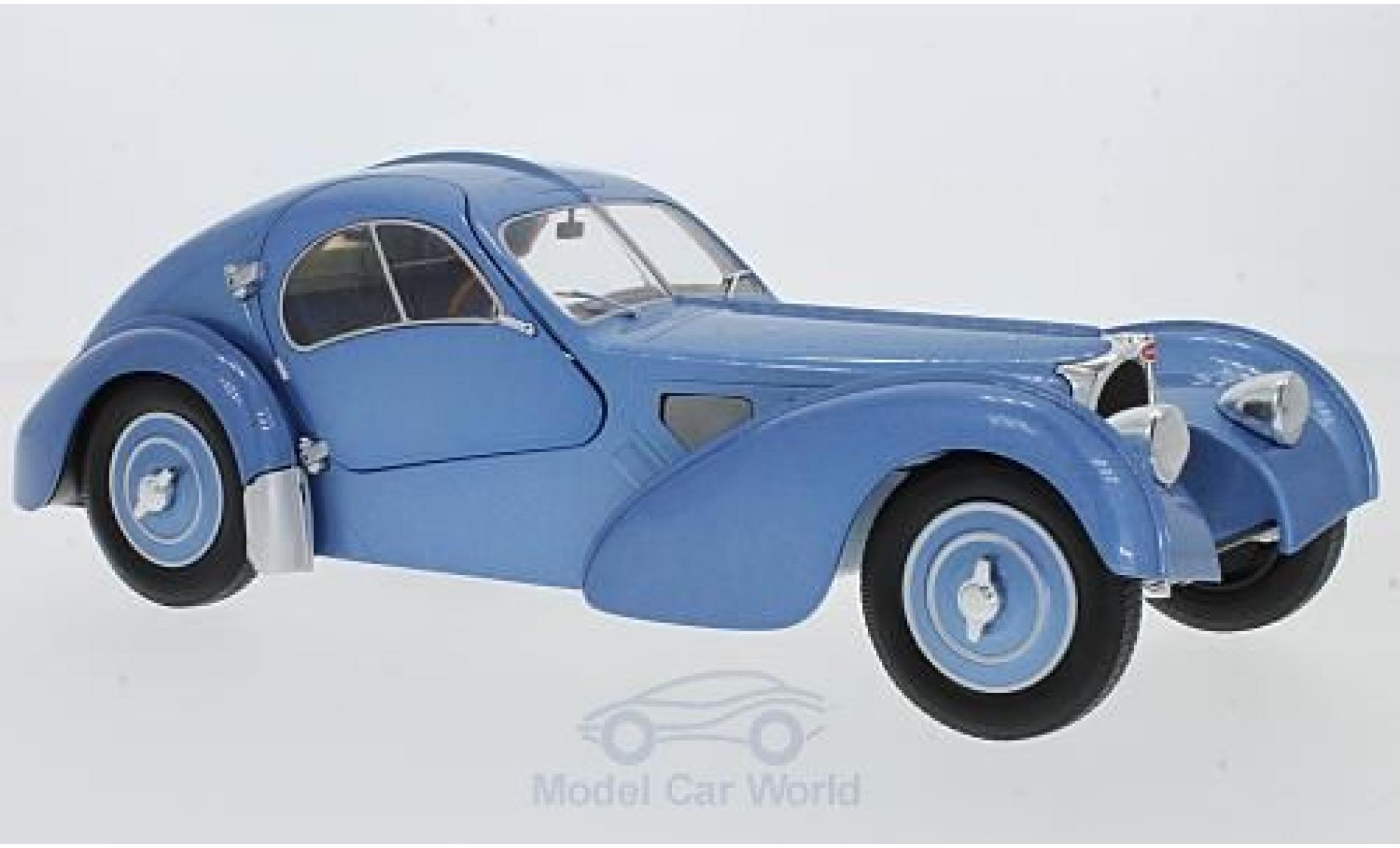 Bugatti 57 SC 1/18 Solido Type SC Atlantic metallic blauw RHD modelauto