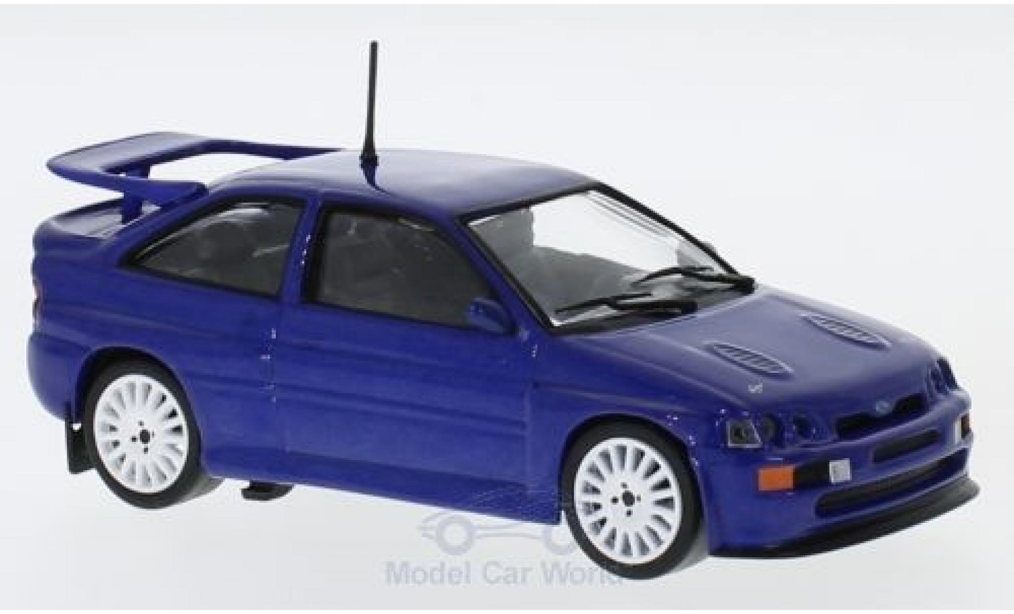 Ford Escort 1/43 Solido RS Cosworth metallic blauw 1992 modelauto