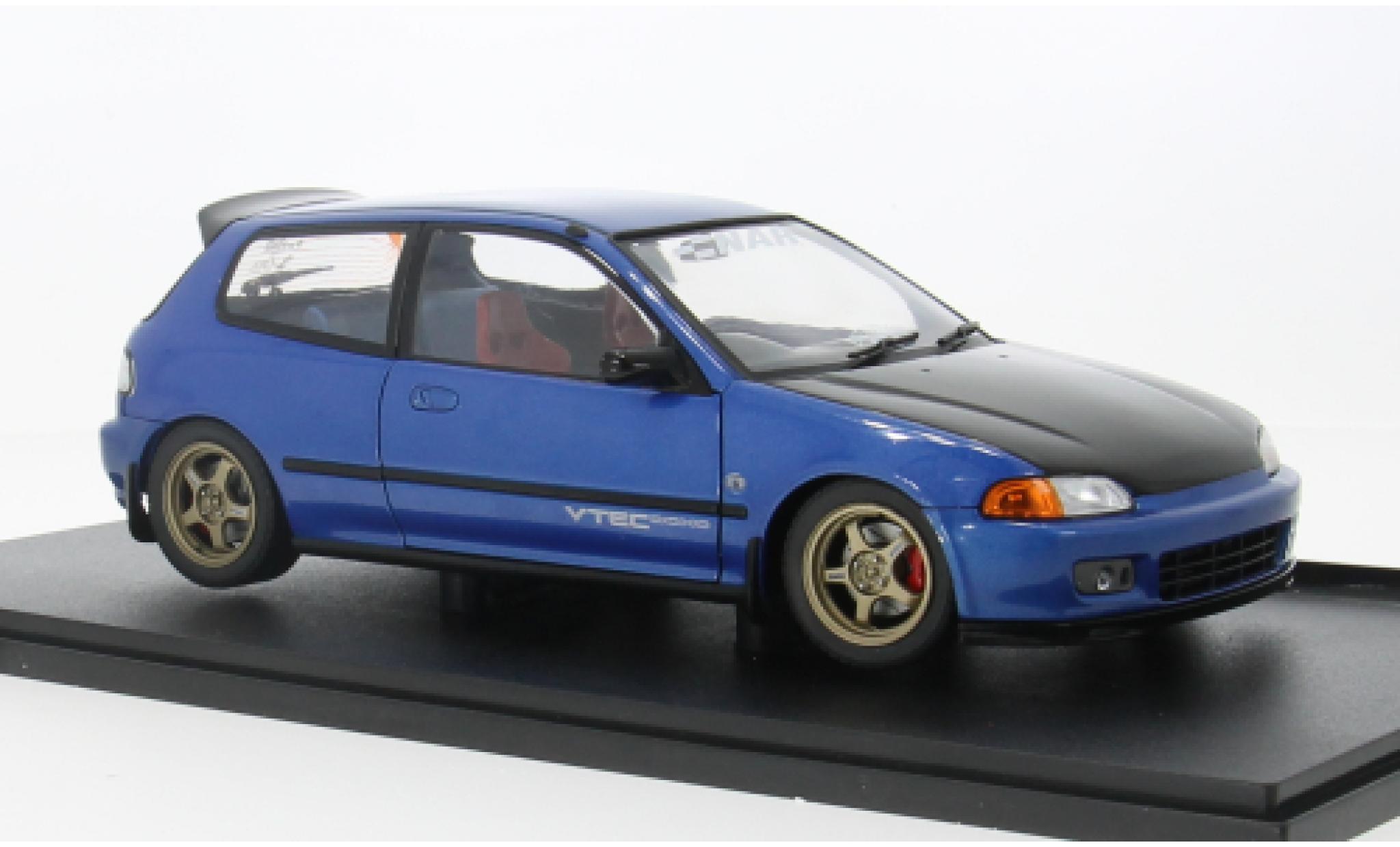 Honda Civic 1/18 Solido (EG6) blauw 1:18 modelauto