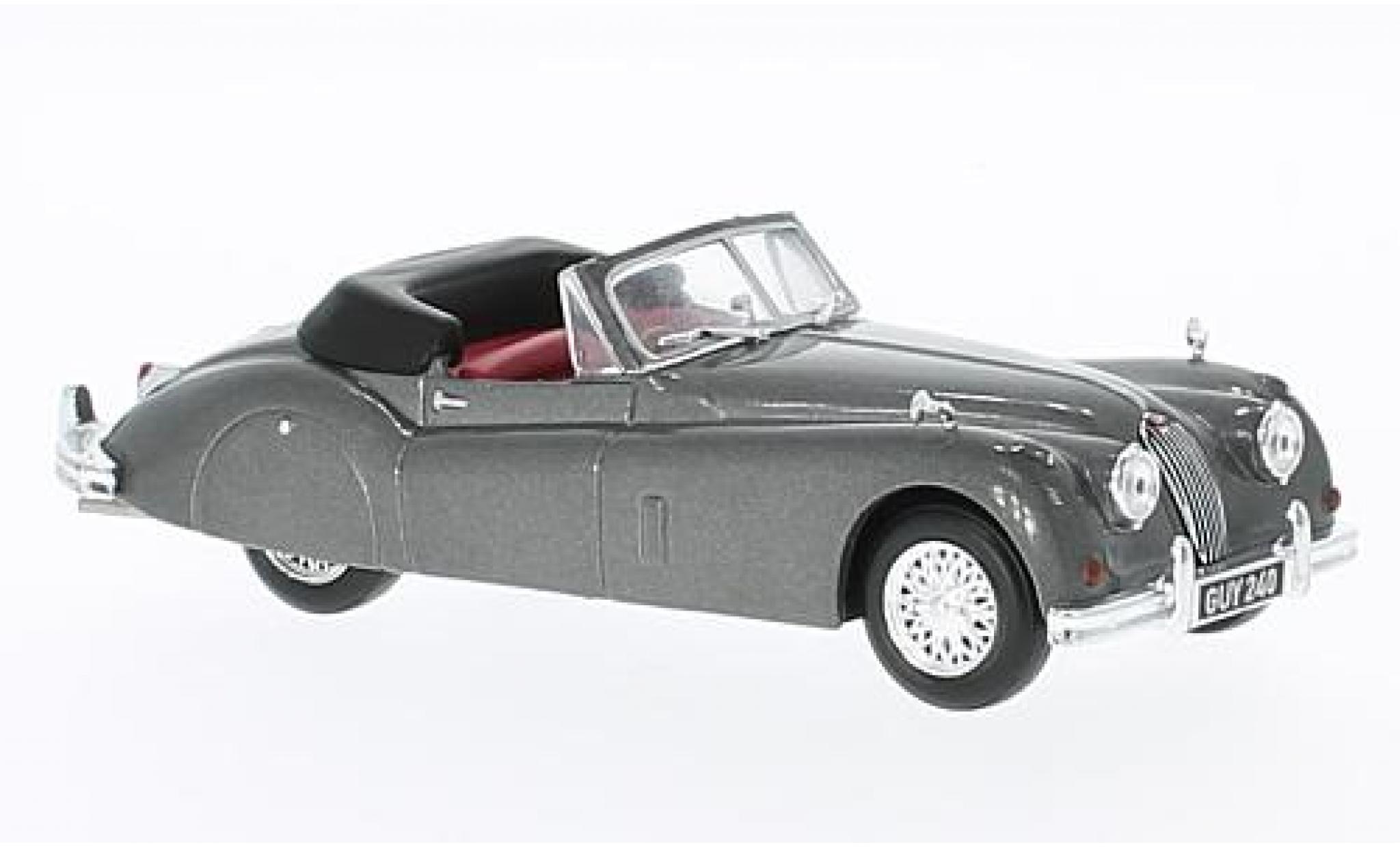 Jaguar XK 1/43 Solido 140 metallic grijs RHD 1956 modelauto