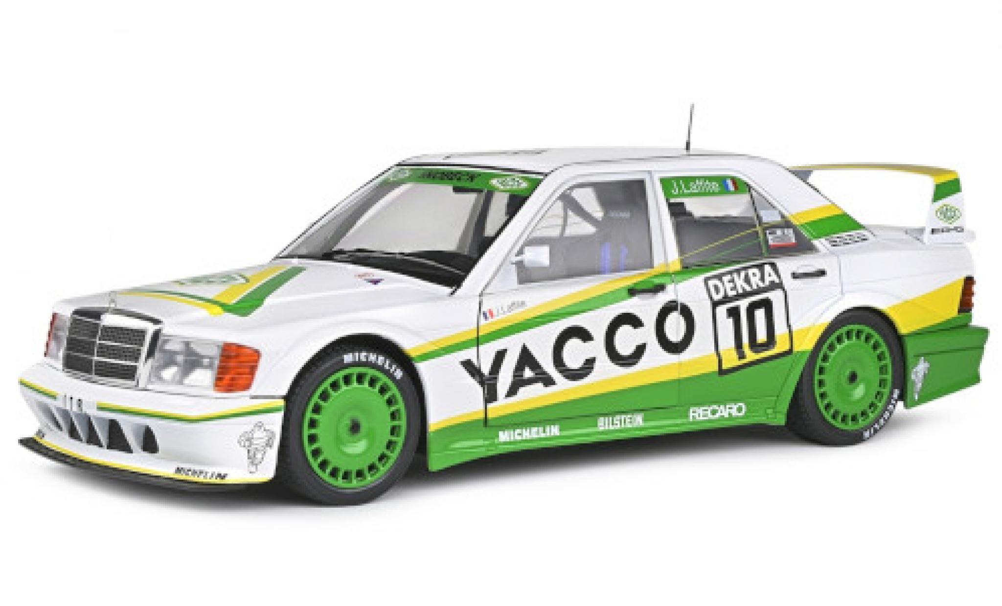 Mercedes 190 1/18 Solido E 2.5-16 Evo 2 (W201) No.10 Team Snobeck Yacco DTM 1991 J.Laffite modelauto