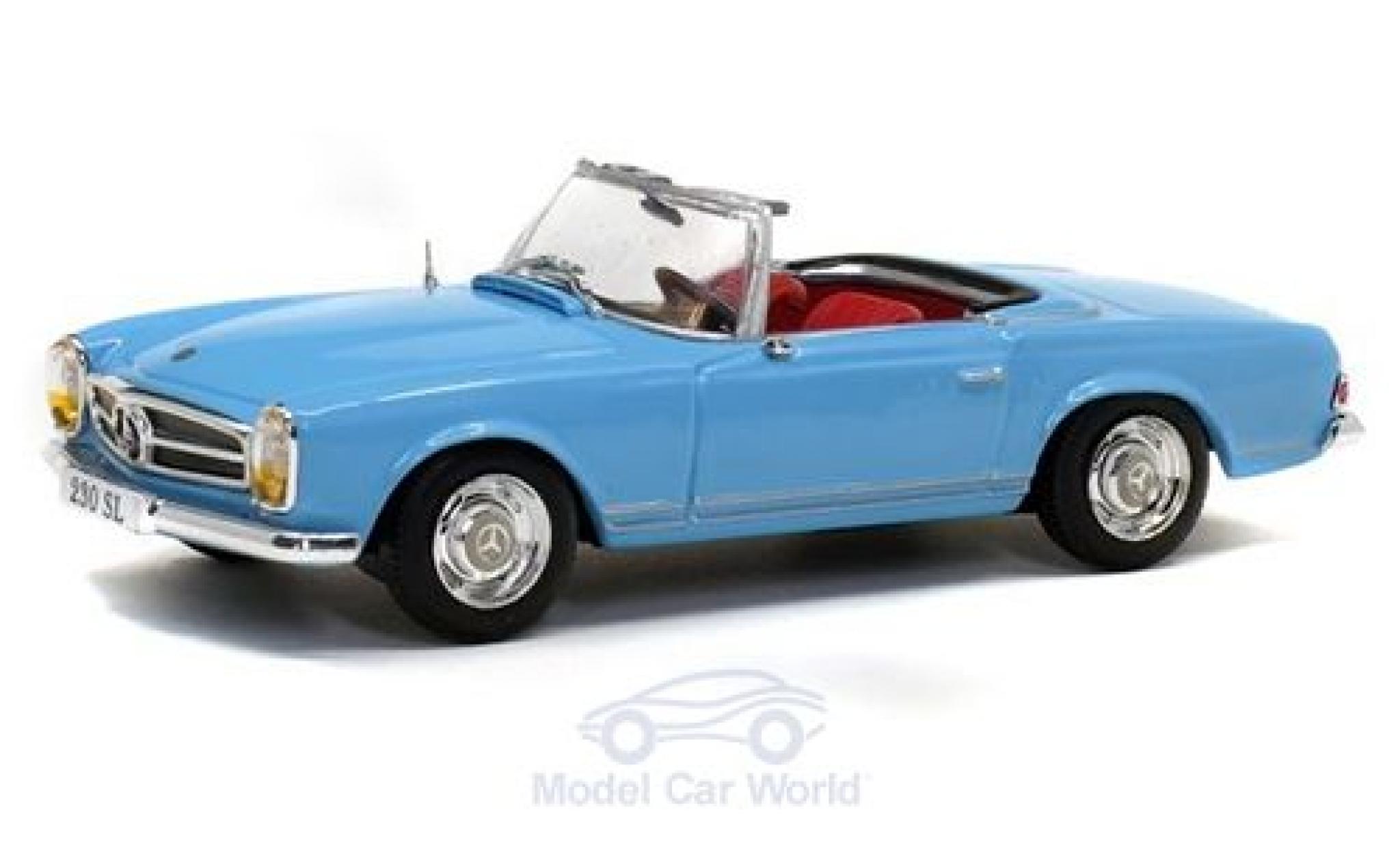 Mercedes 230 1/43 Solido SL (W113) blauw 1963 modelauto