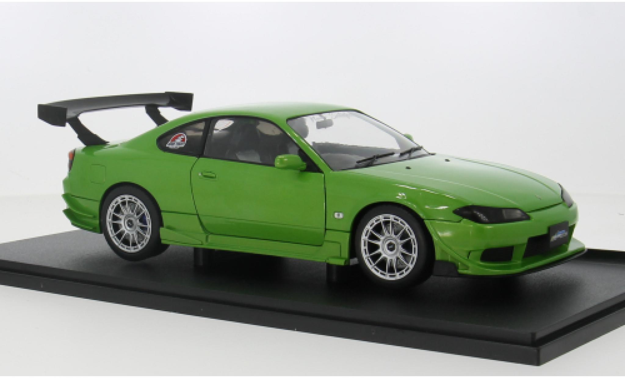 Nissan Silvia 1/18 Solido S15 Spec-R Aero groen 1:18 modelauto