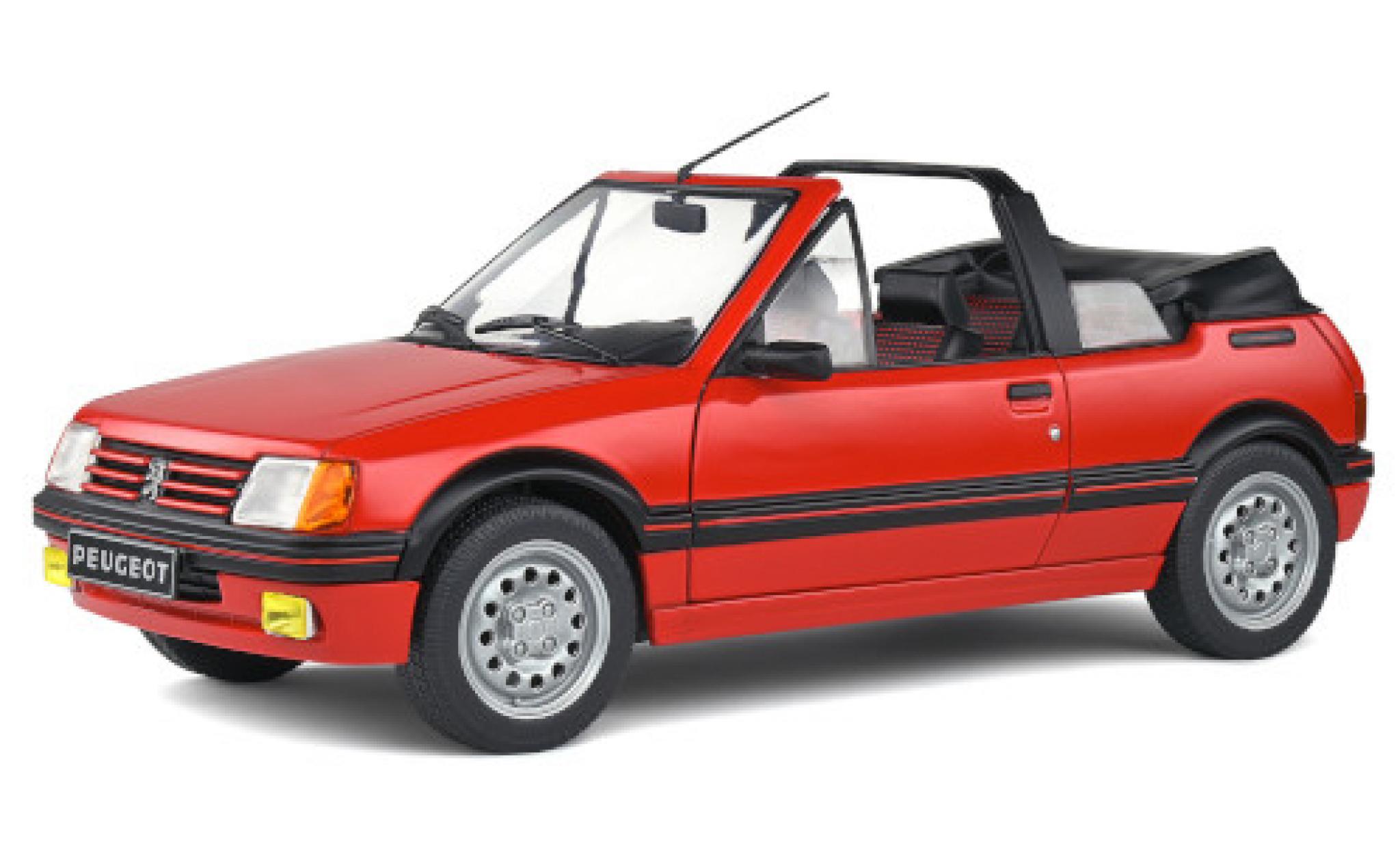 Peugeot 205 1/18 Solido CTI rood 1986 modelauto