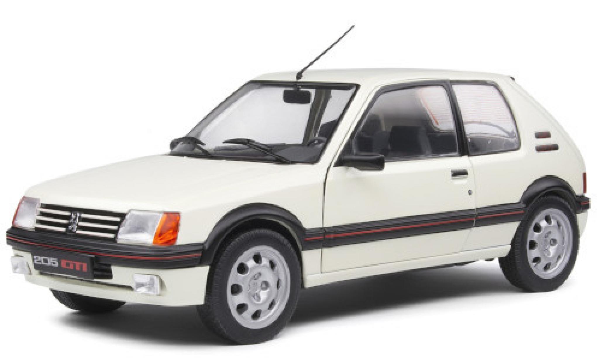 Peugeot 205 1/18 Solido GTI 1.9 wit 1988 modelauto