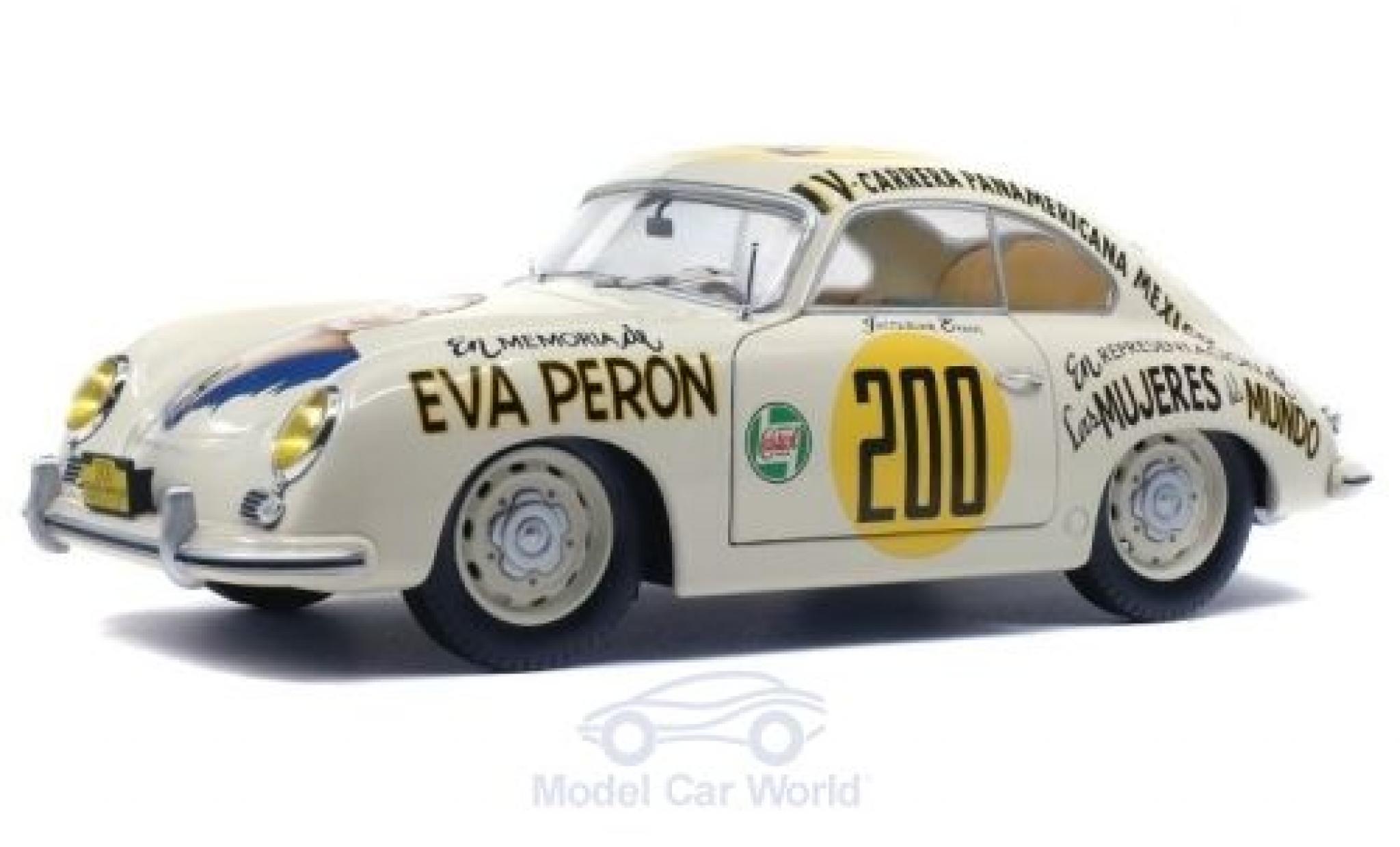 Porsche 356 1/18 Solido Pre-A No.200 Eva Peron Carrera Panamericana 1953 J.Evans modelauto