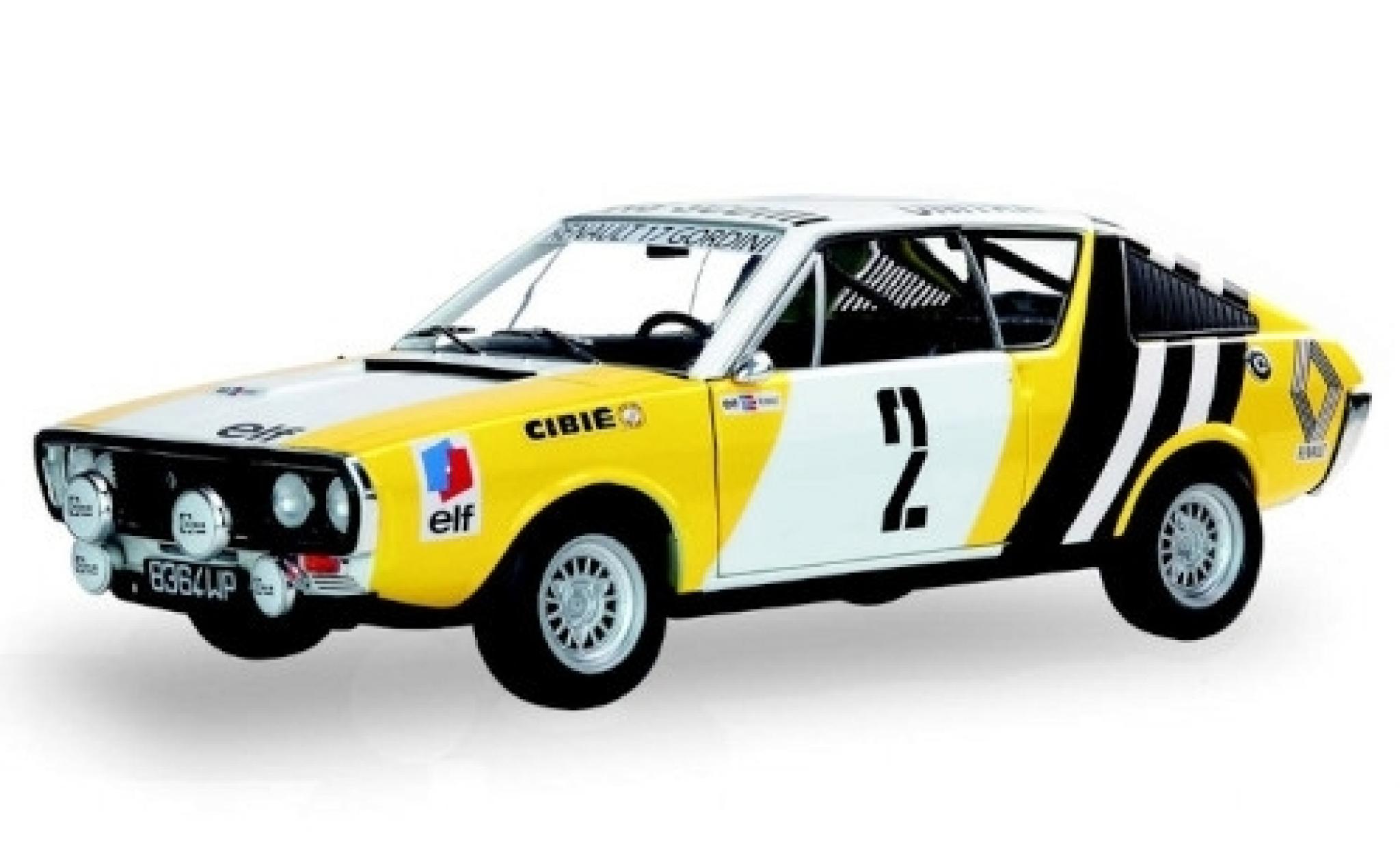 Renault 17 1/18 Solido Gordini No.2 elf Team Rallye Polen 1976 modelauto