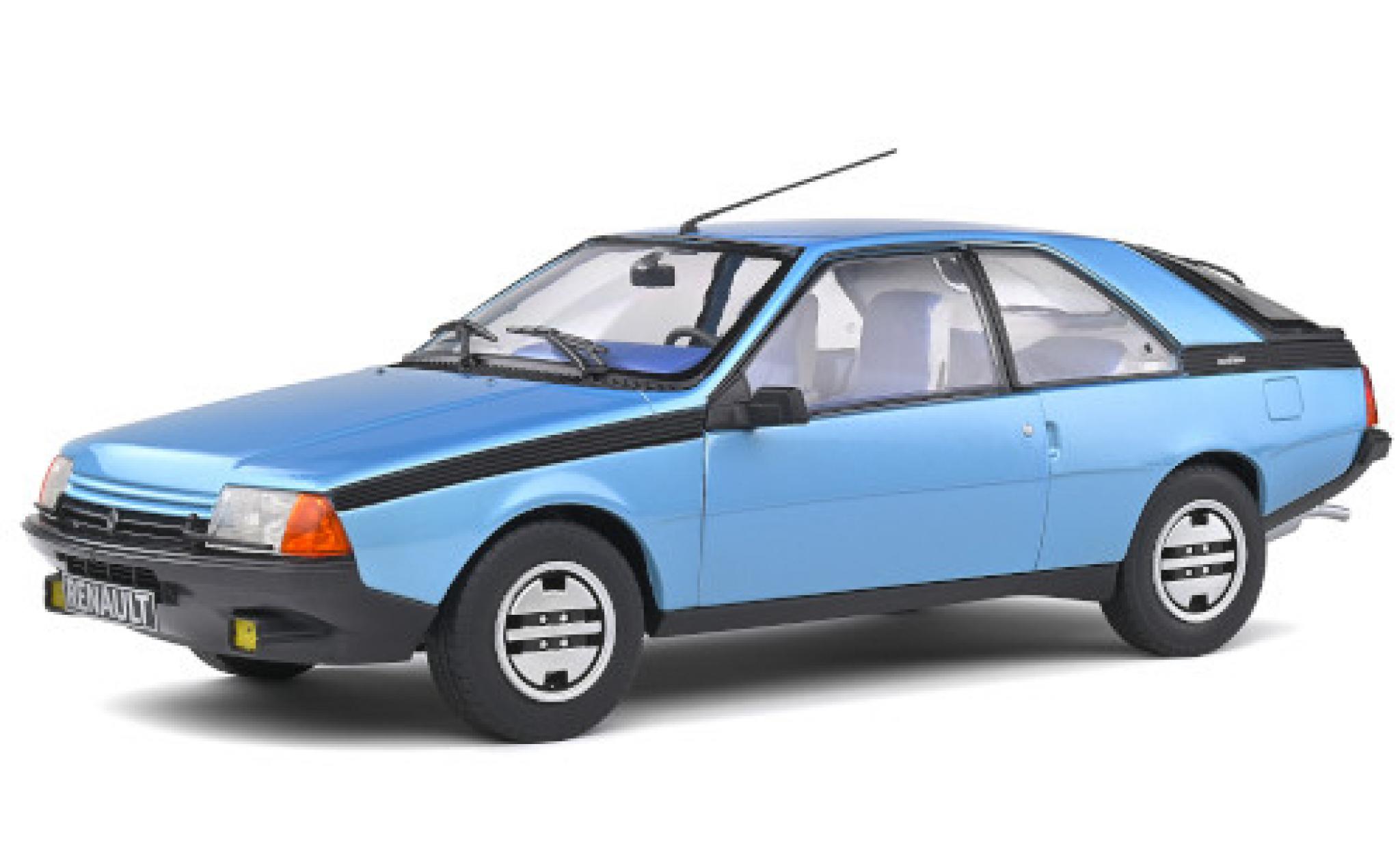 Renault Fuego 1/18 Solido GTS metallic blauw 1980 modelauto