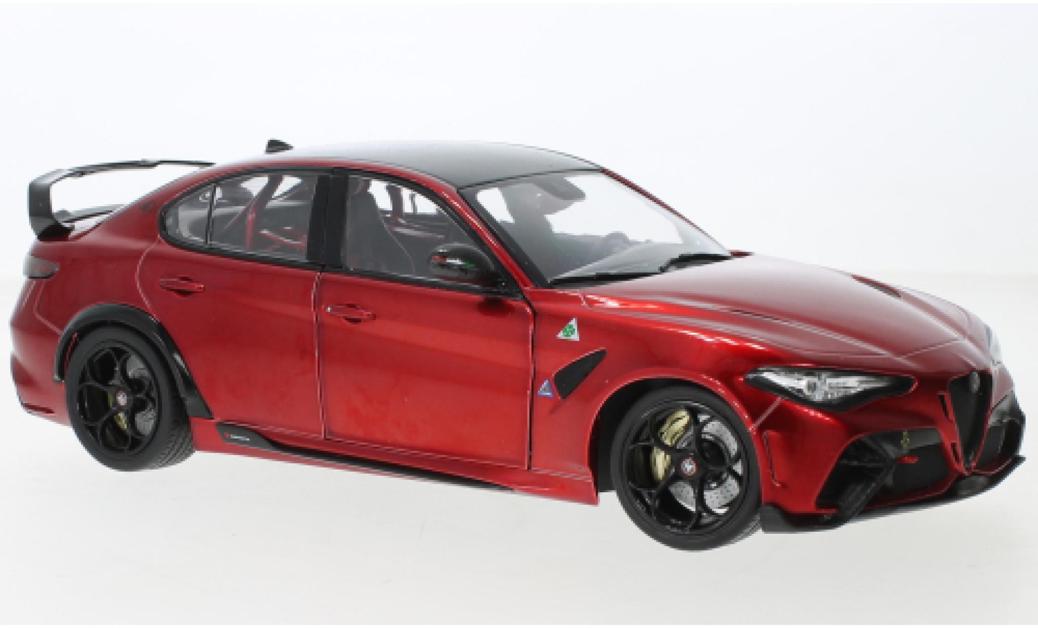 Alfa Romeo Giulia 1/18 Solido GTAM metallic rood 2021 modelauto