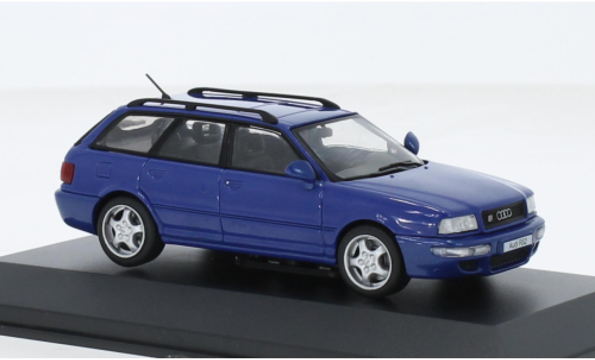 Audi RS2 1/43 Solido Avant blauw 1995 modelauto
