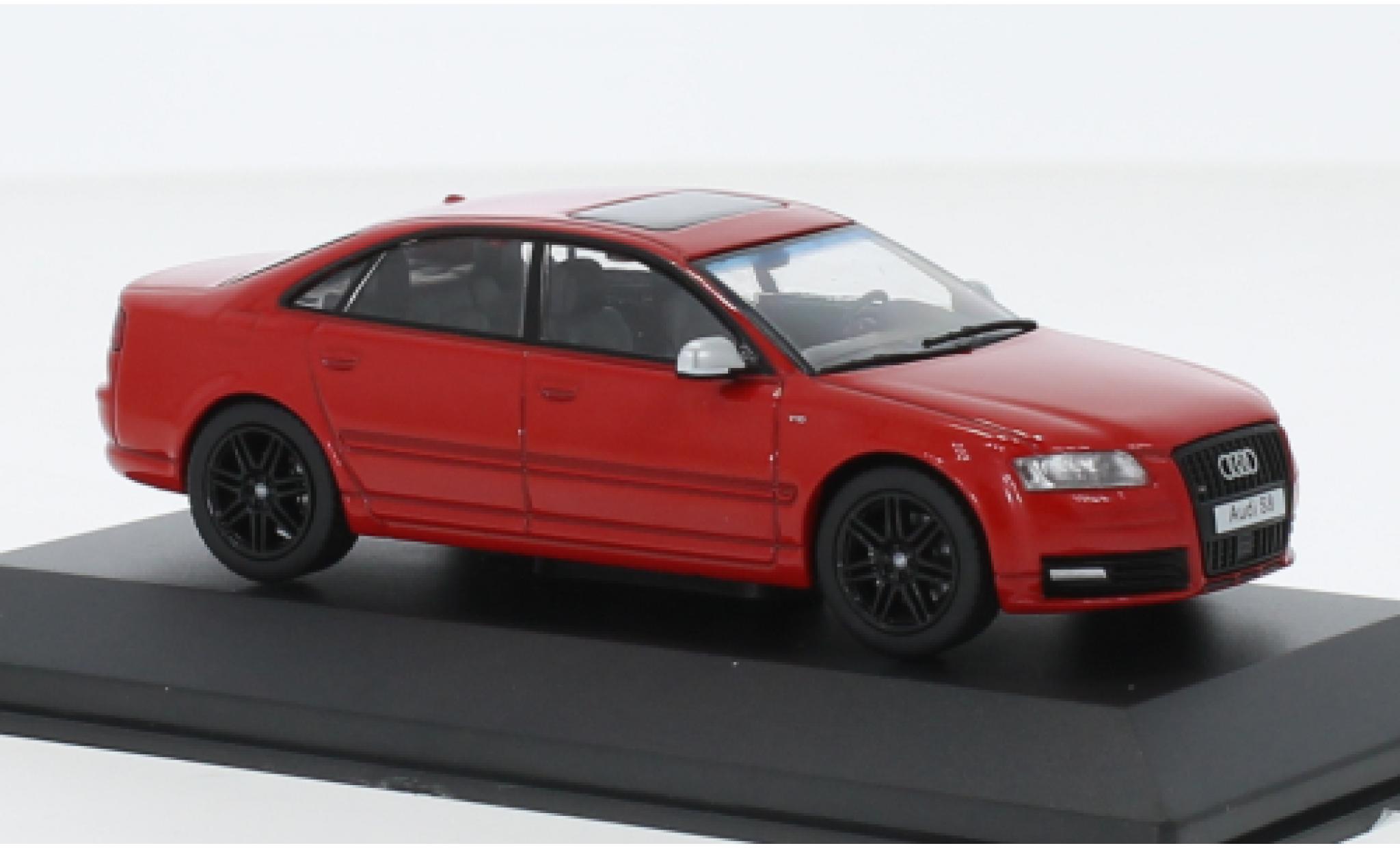 Audi S8 1/43 Solido (D3) rood 2019 modelauto