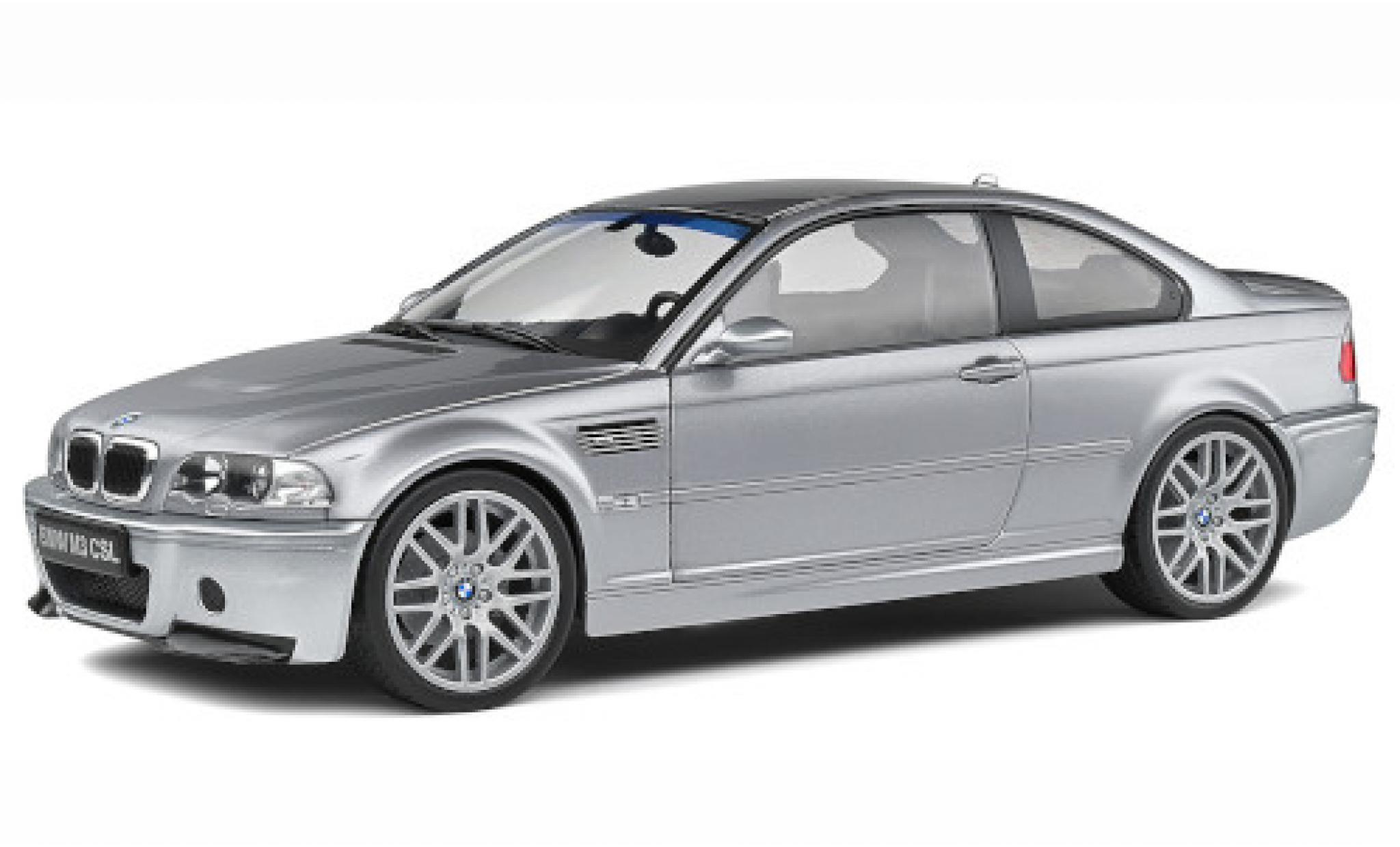Bmw M3 1/18 Solido (E46) CSL grijs 2003 modelauto