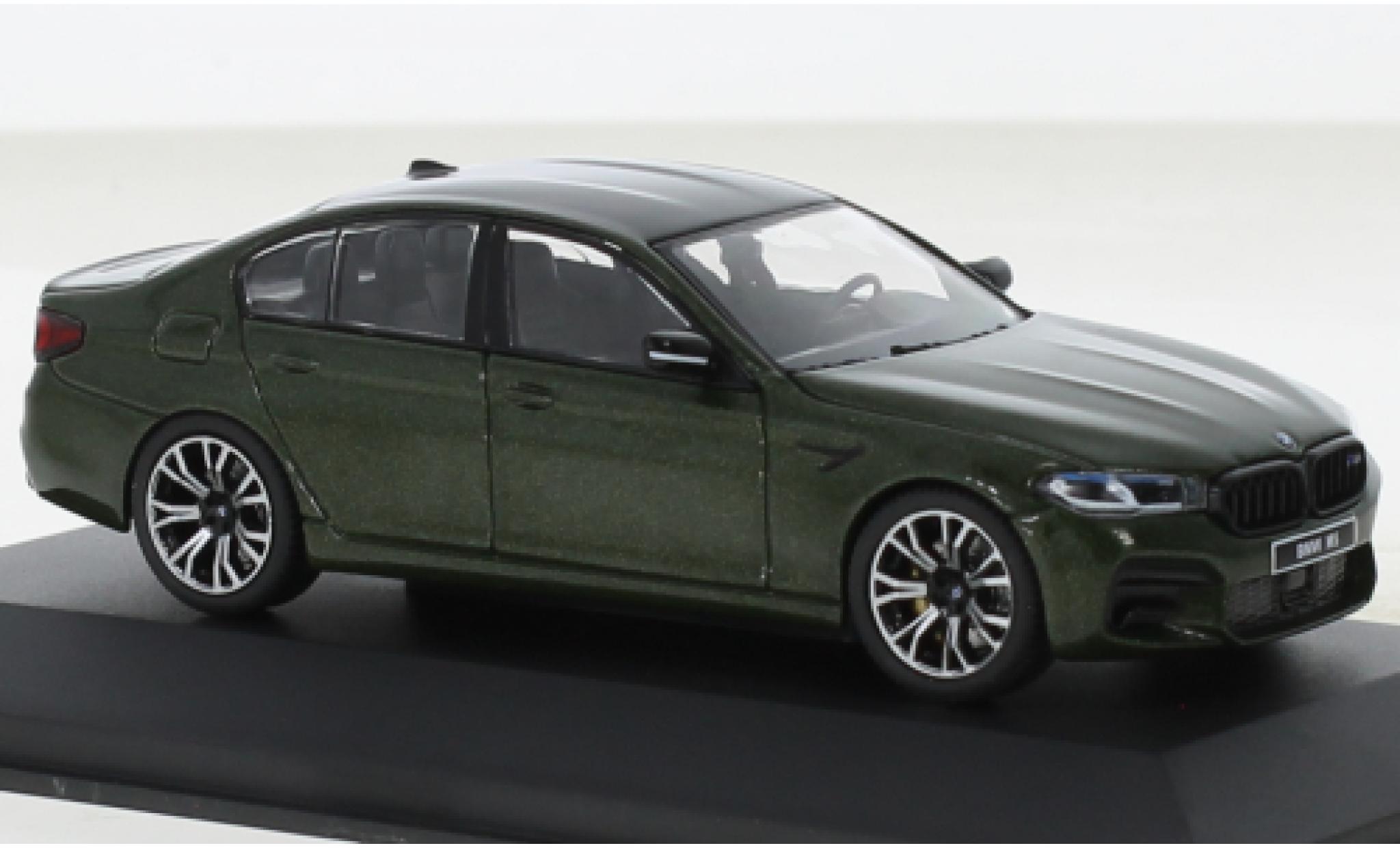 Bmw M5 1/43 Solido (F90) Competition metallic groen fonc&eacute; 2020 modelauto