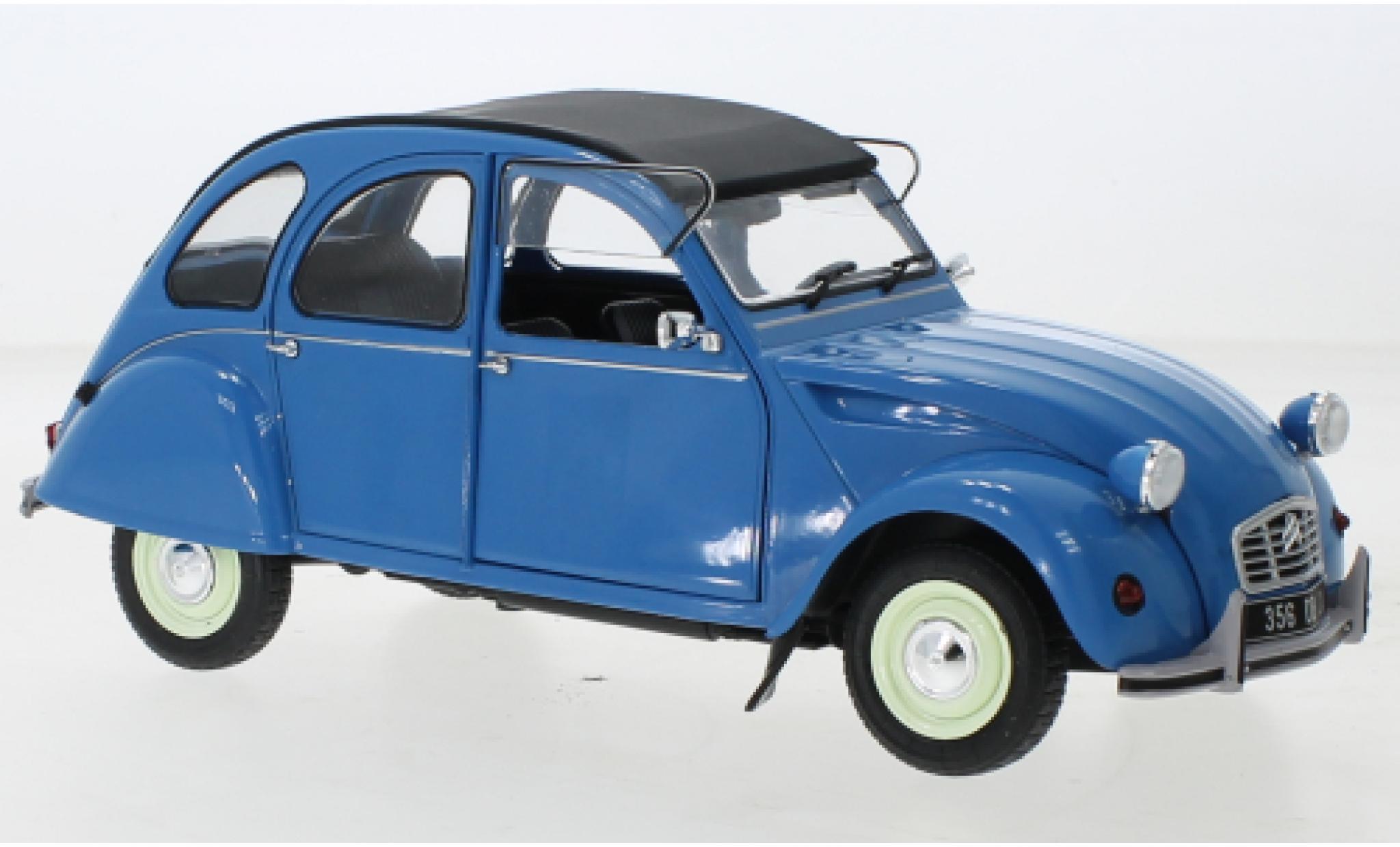 Citroen 2CV 1/18 Solido 6 blauw 1982 modelauto