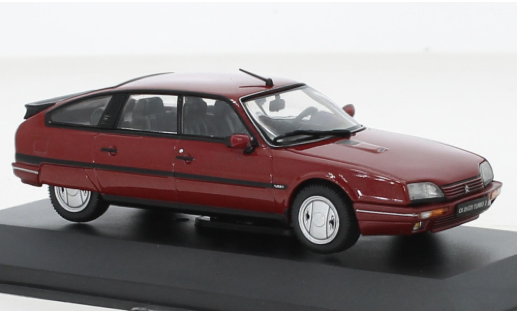 Citroen CX 1/43 Solido GTI Turbo II metallic rood 1989 modelauto