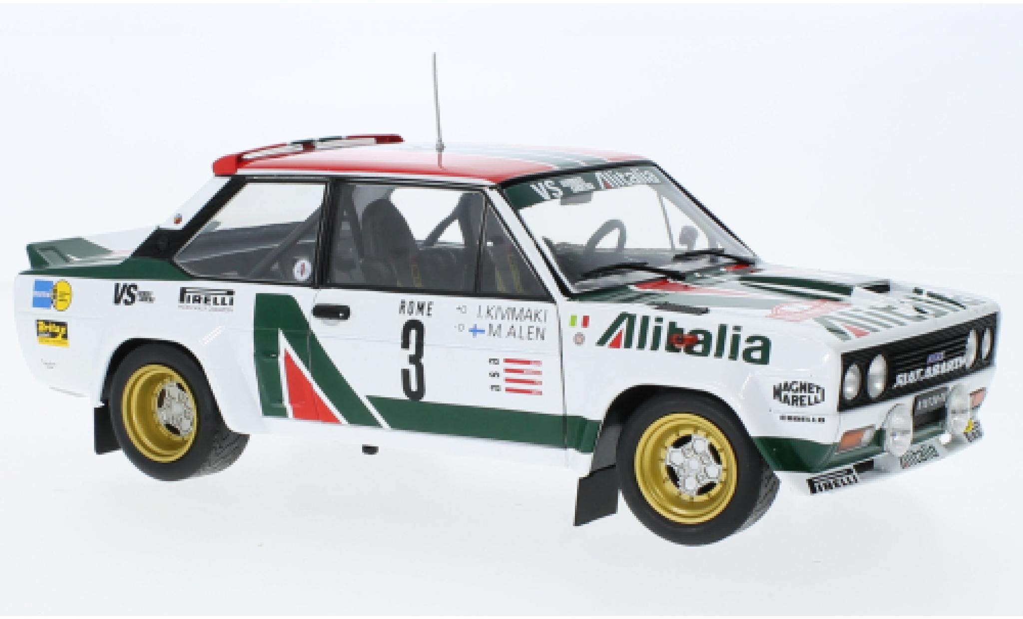 Fiat 131 1/18 Solido Abarth No.3 Alitalia Rallye WM Rallye Monte Carlo 1979 modelauto