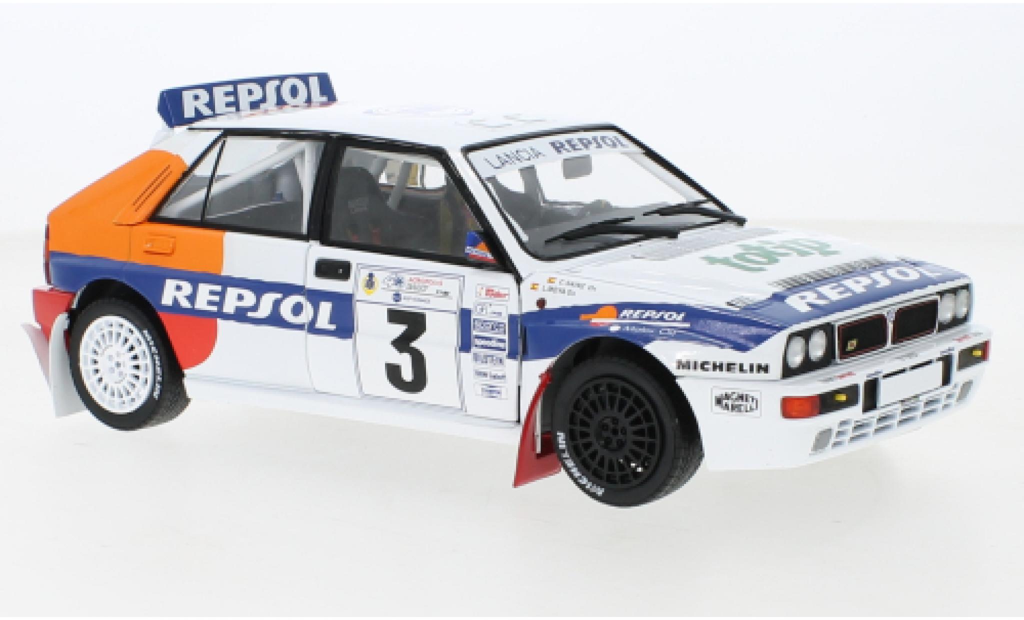 Lancia Delta 1/18 Solido HF Integrale No.3 Repsol Rallye WM Rallye Acropolis 1993 modelauto