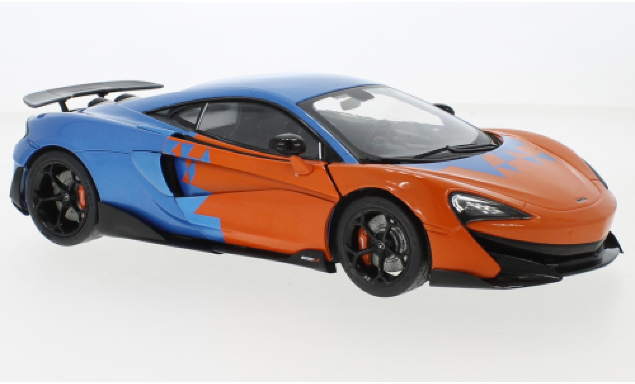 McLaren 600 1/18 Solido LT oranje/blauw 2019 modelauto