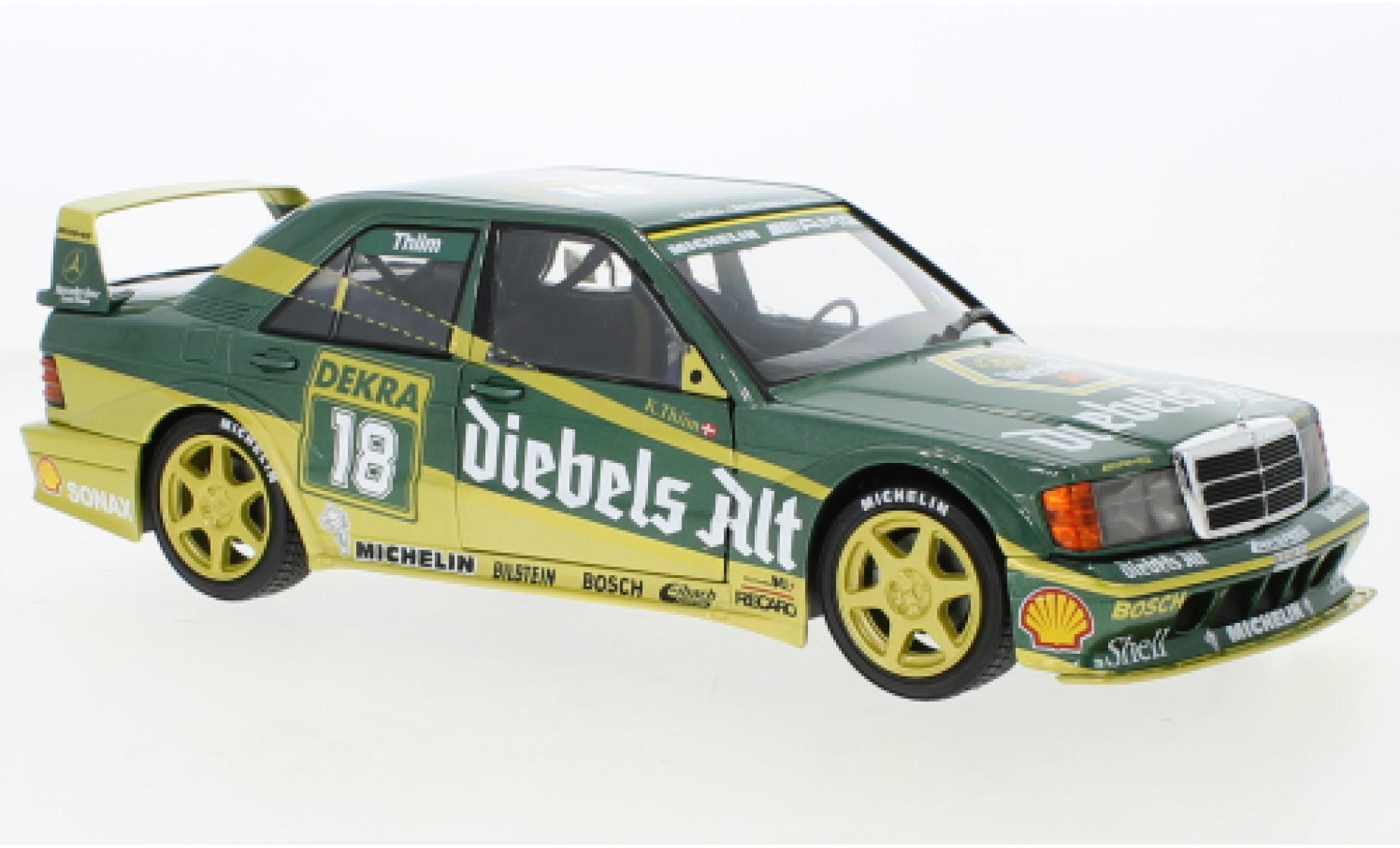 Mercedes 190 1/18 Solido E 2.5-16 Evo 2 (W201) No.18 Diebels Zakspeed Team Diebels vieux DTM 1992 modelauto