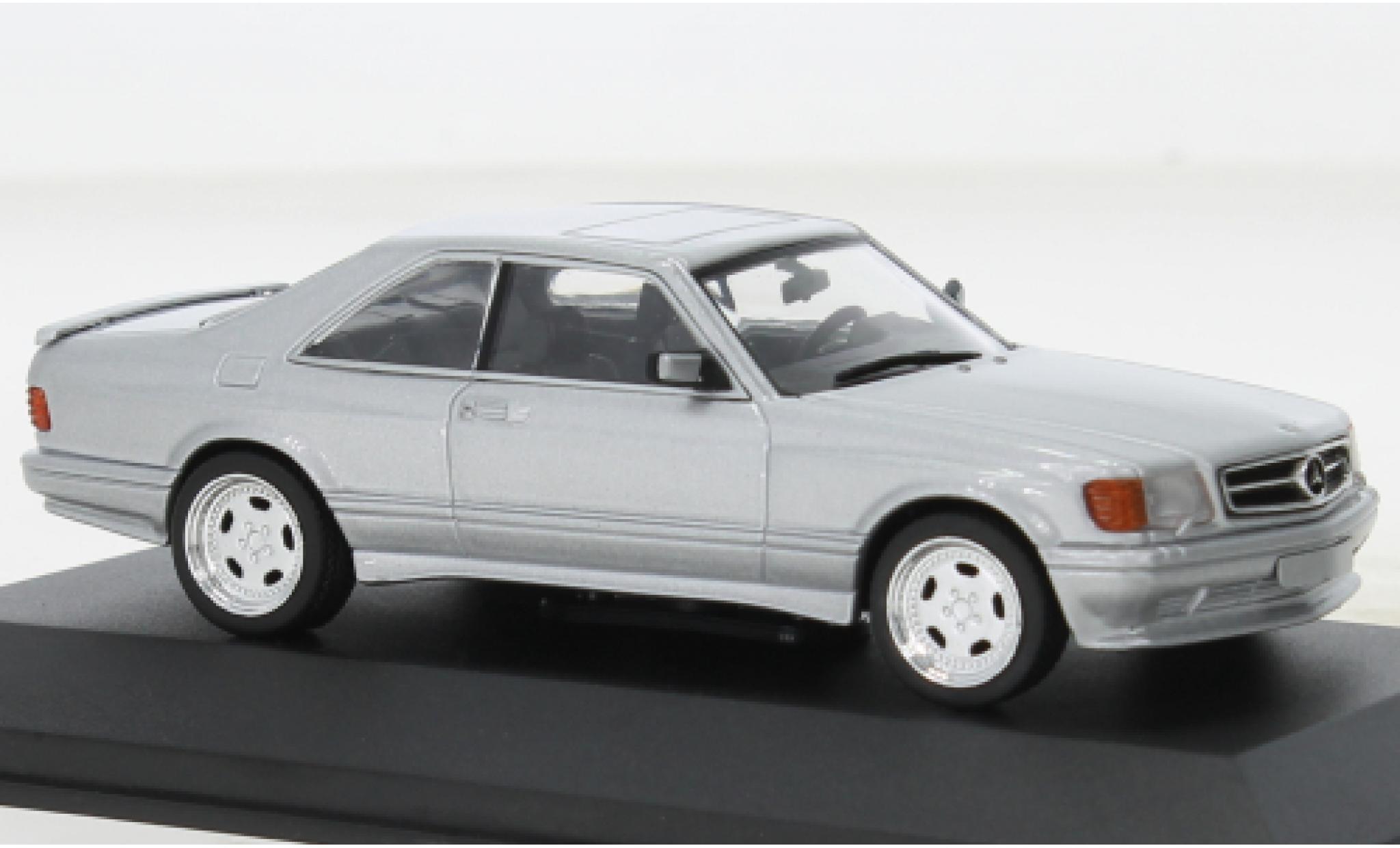 Mercedes 560 1/43 Solido SEC (C126) AMG Wide Body metallic grijs modelauto