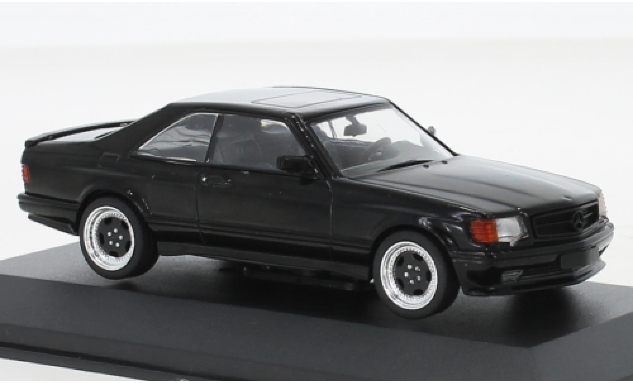 Mercedes 560 1/43 Solido SEC (C126) AMG Wide Body zwart 1990 modelauto