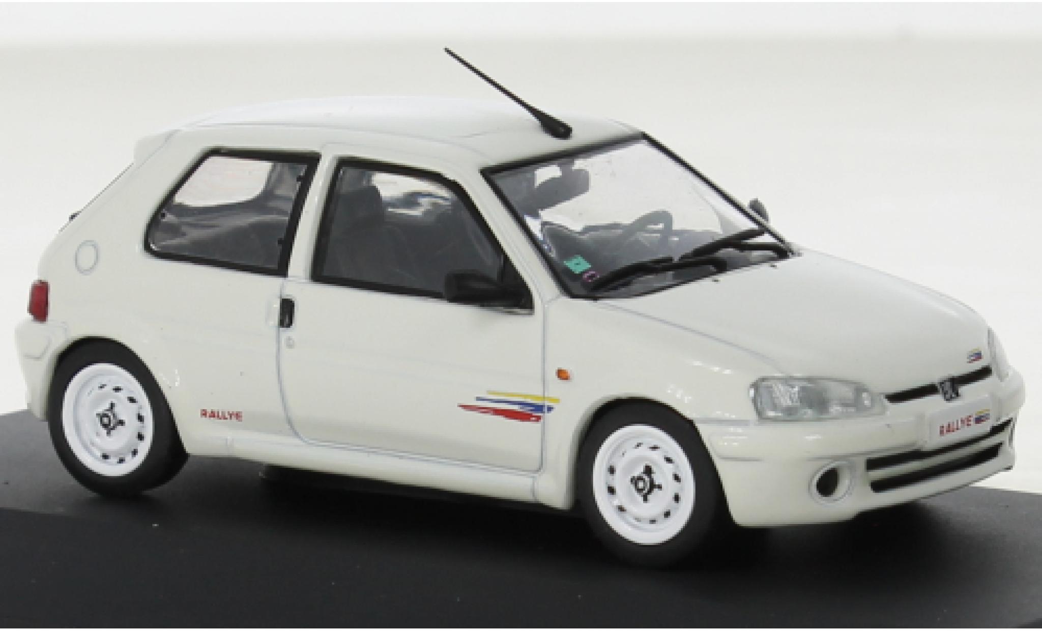 Peugeot 106 1/43 Solido Rally Phase II wit 1995 modelauto