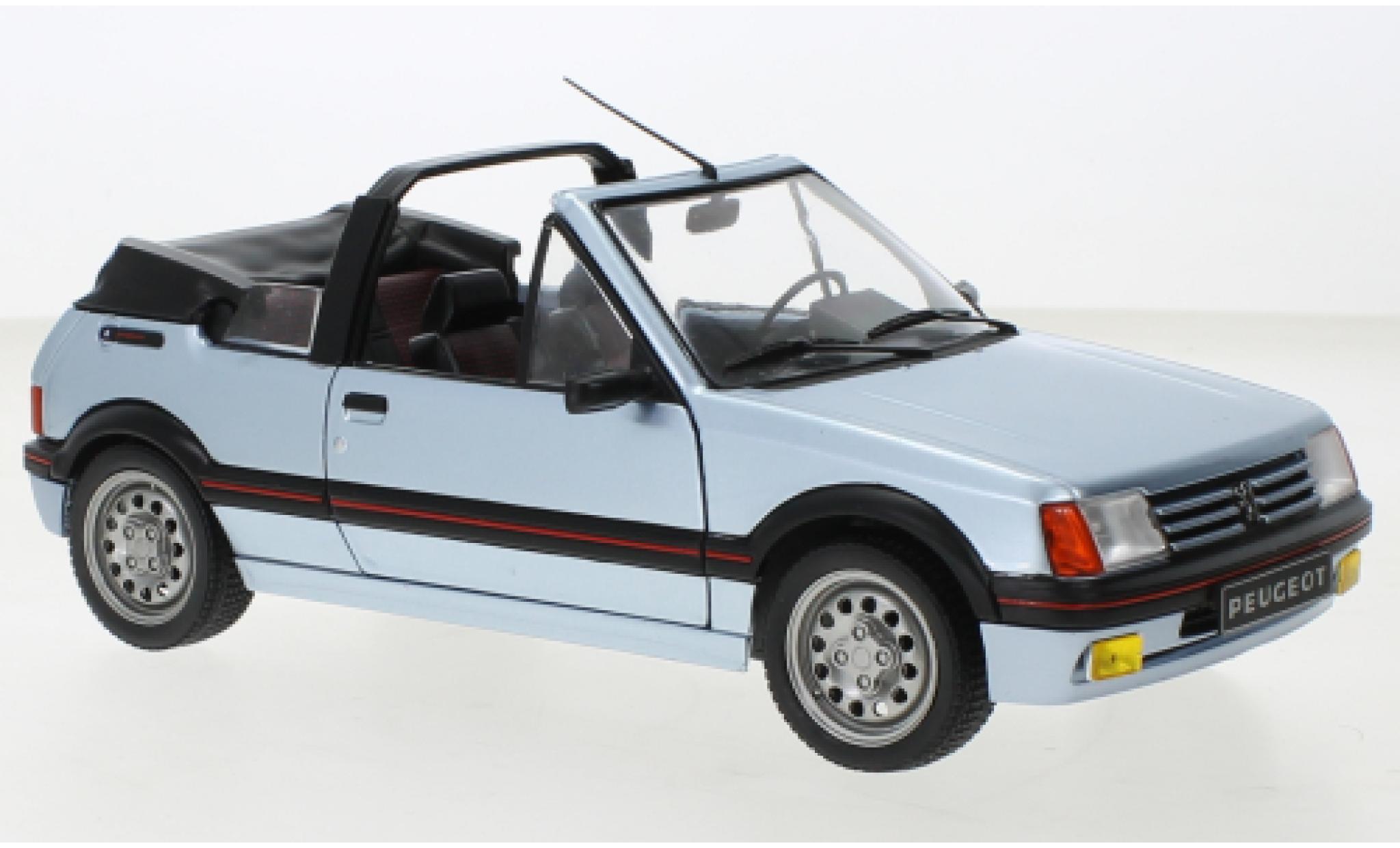 Peugeot 205 1/18 Solido CTI metallic blauw 1989 modelauto
