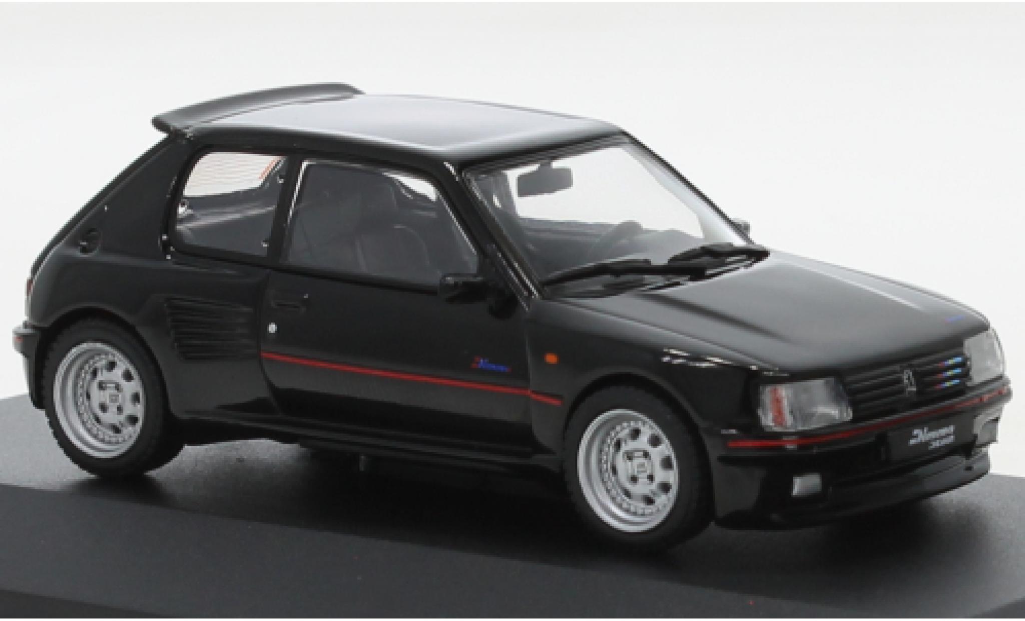 Peugeot 205 1/43 Solido GTI Dimma zwart modelauto