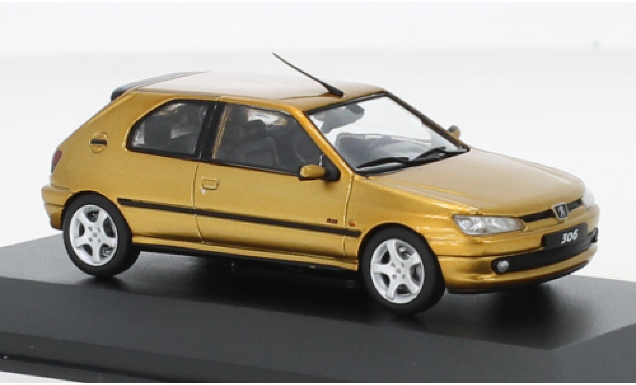 Peugeot 306 1/43 Solido S16 dor&eacute; 1998 modelauto