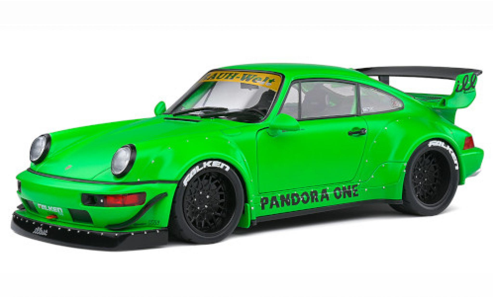 Porsche 991 RWB 1/18 Solido 911 (964) matt-groen Pandora One 2011 modelauto